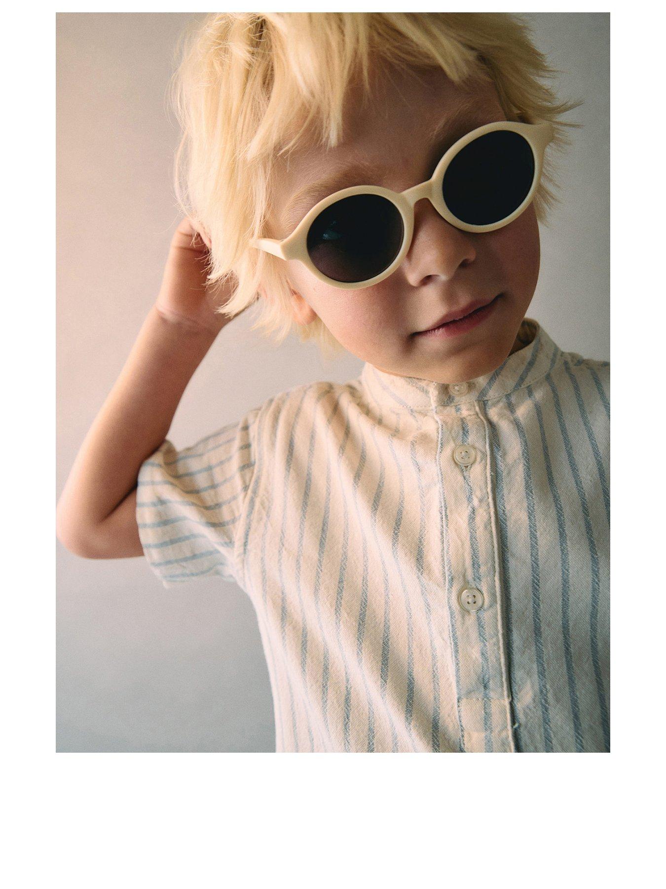 undefined Younger Boys Round Sunglasses - Light Yellow