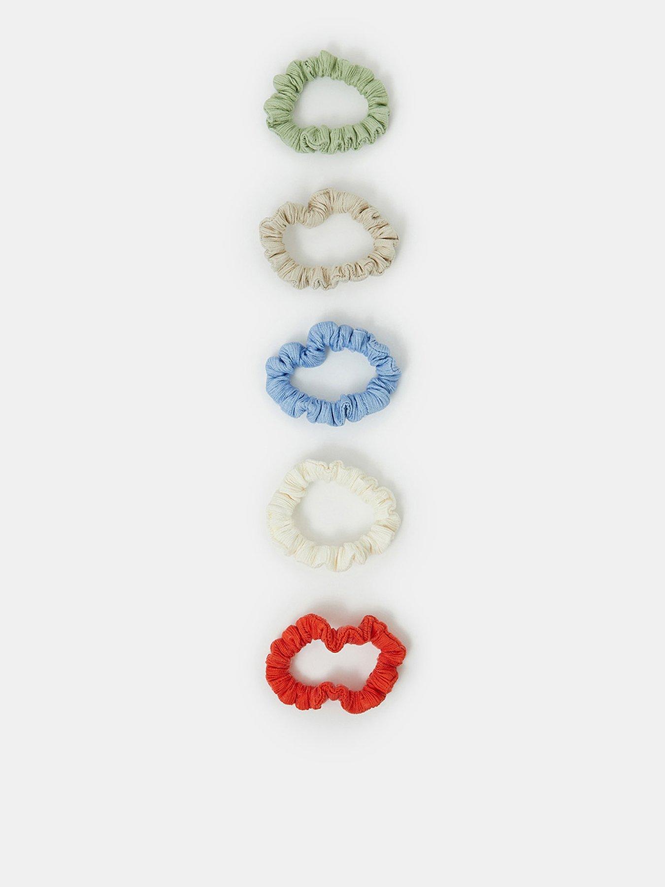 undefined 5-Pack Textured Scrunchies - Multi
