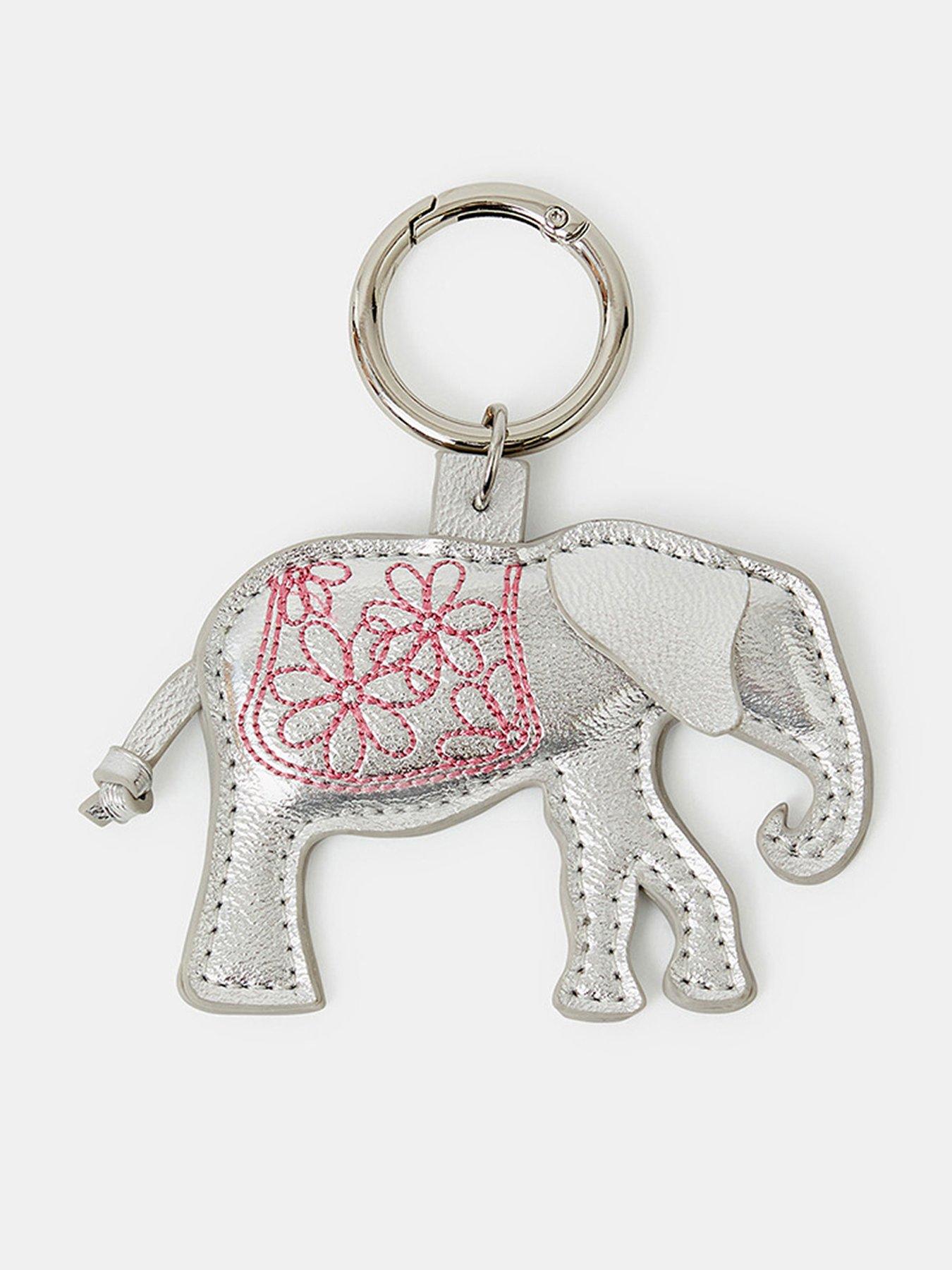 undefined Elephant Bag Charm - Grey