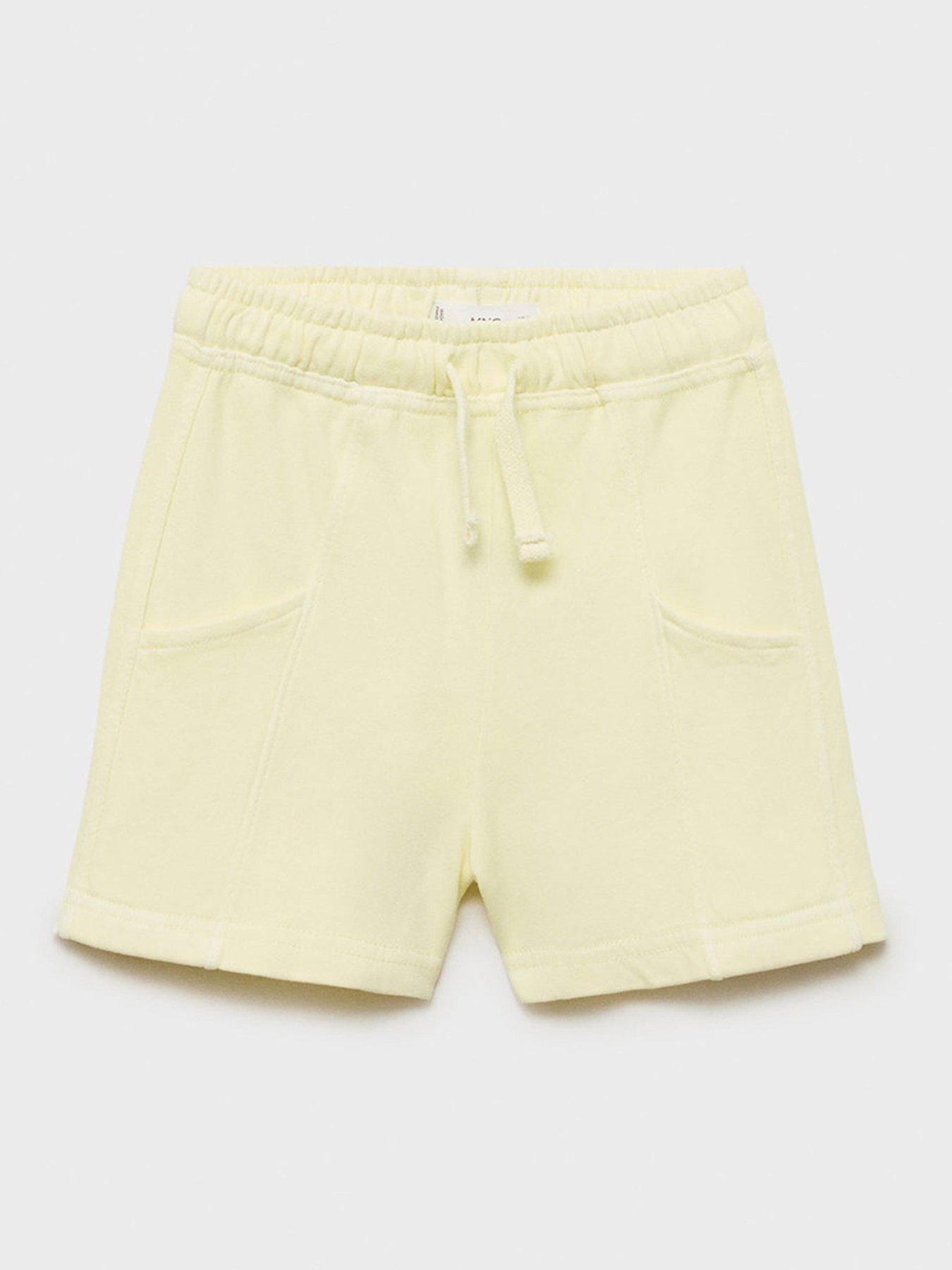 undefined Girls Shorts - Light Yellow