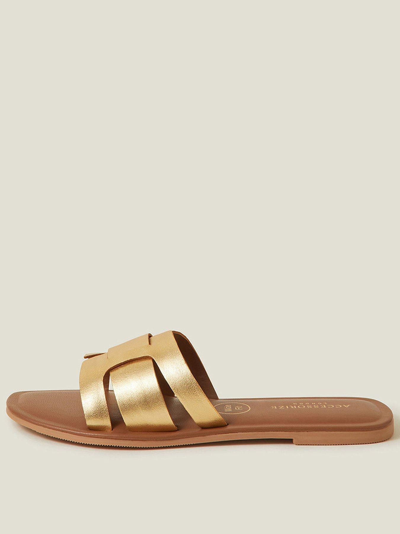 undefined Geo Cut Out Sliders - Gold