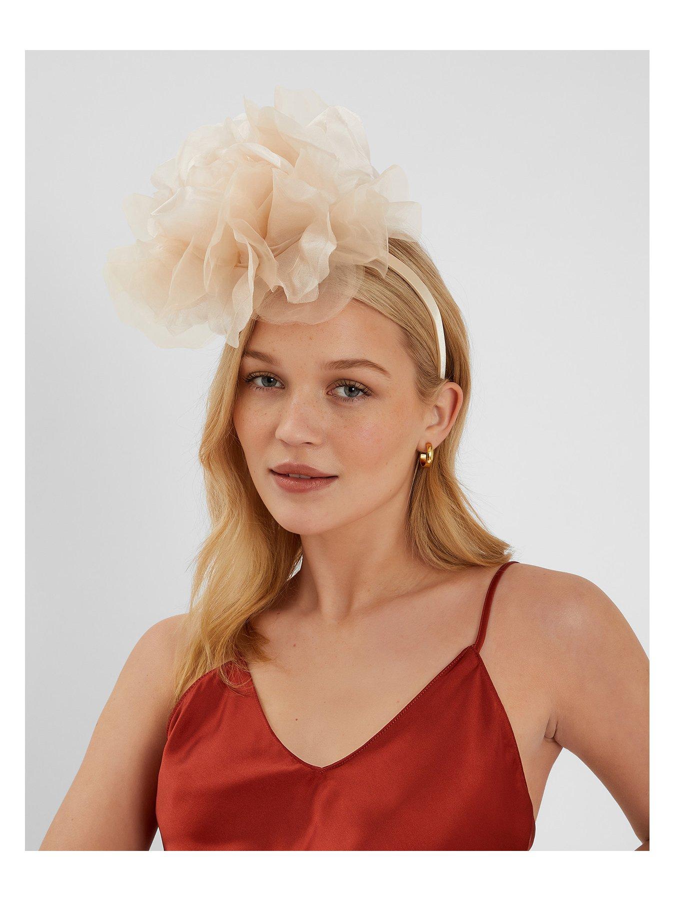 Image 2 of 4 of Accessorize Connie Corsage Headband - Champagne