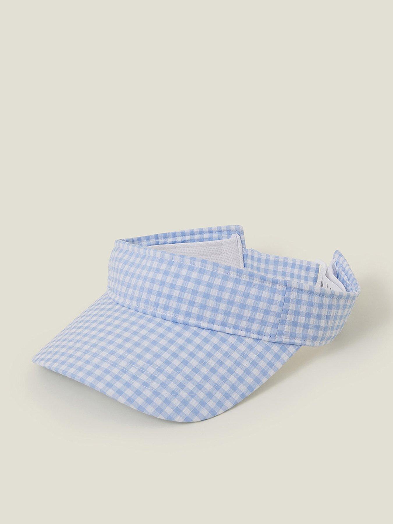 undefined Gingham Visor - Blue