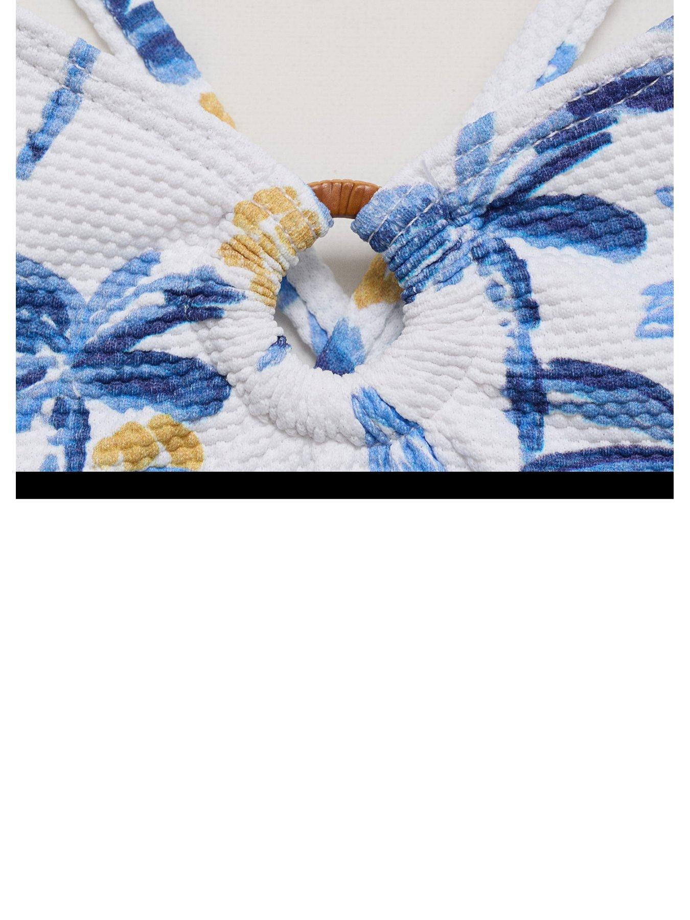 Mango Girls Palm Tree Swimsuit White Very - Main Image