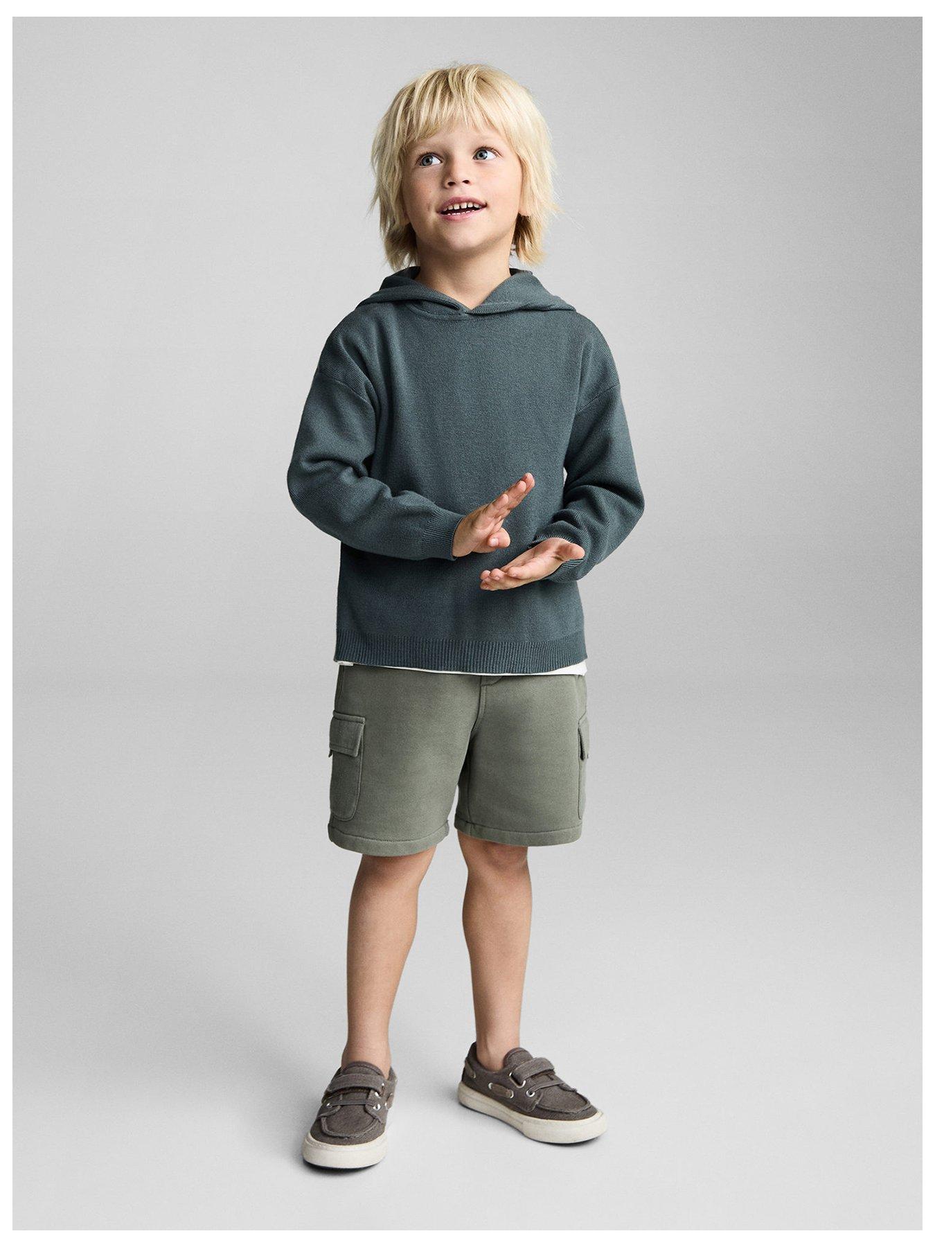 undefined Younger Boys Cargo Sweat Shorts - Khaki
