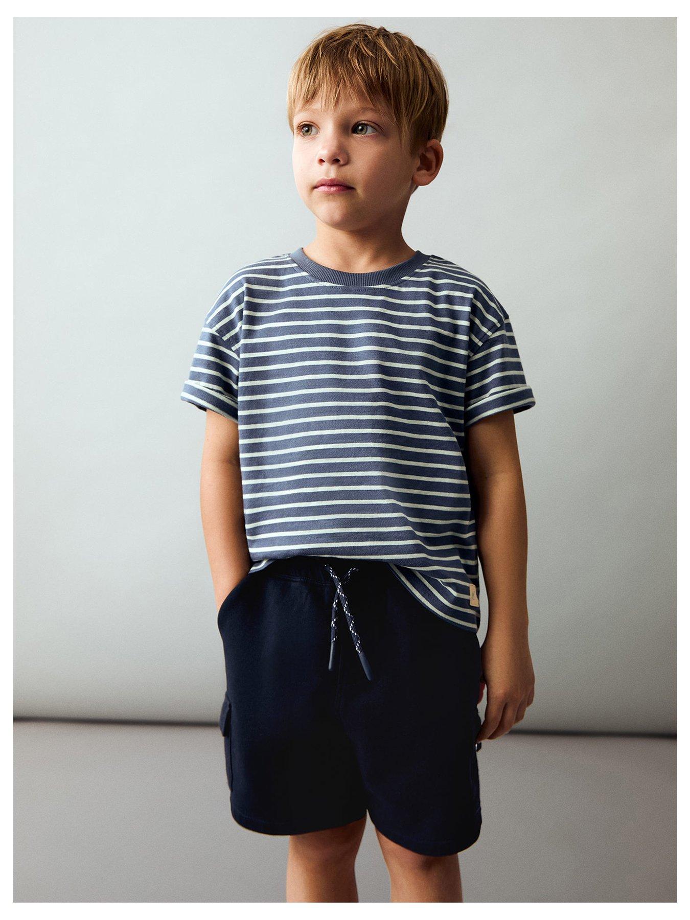 undefined Younger Boys Cargo Sweat Shorts - Navy