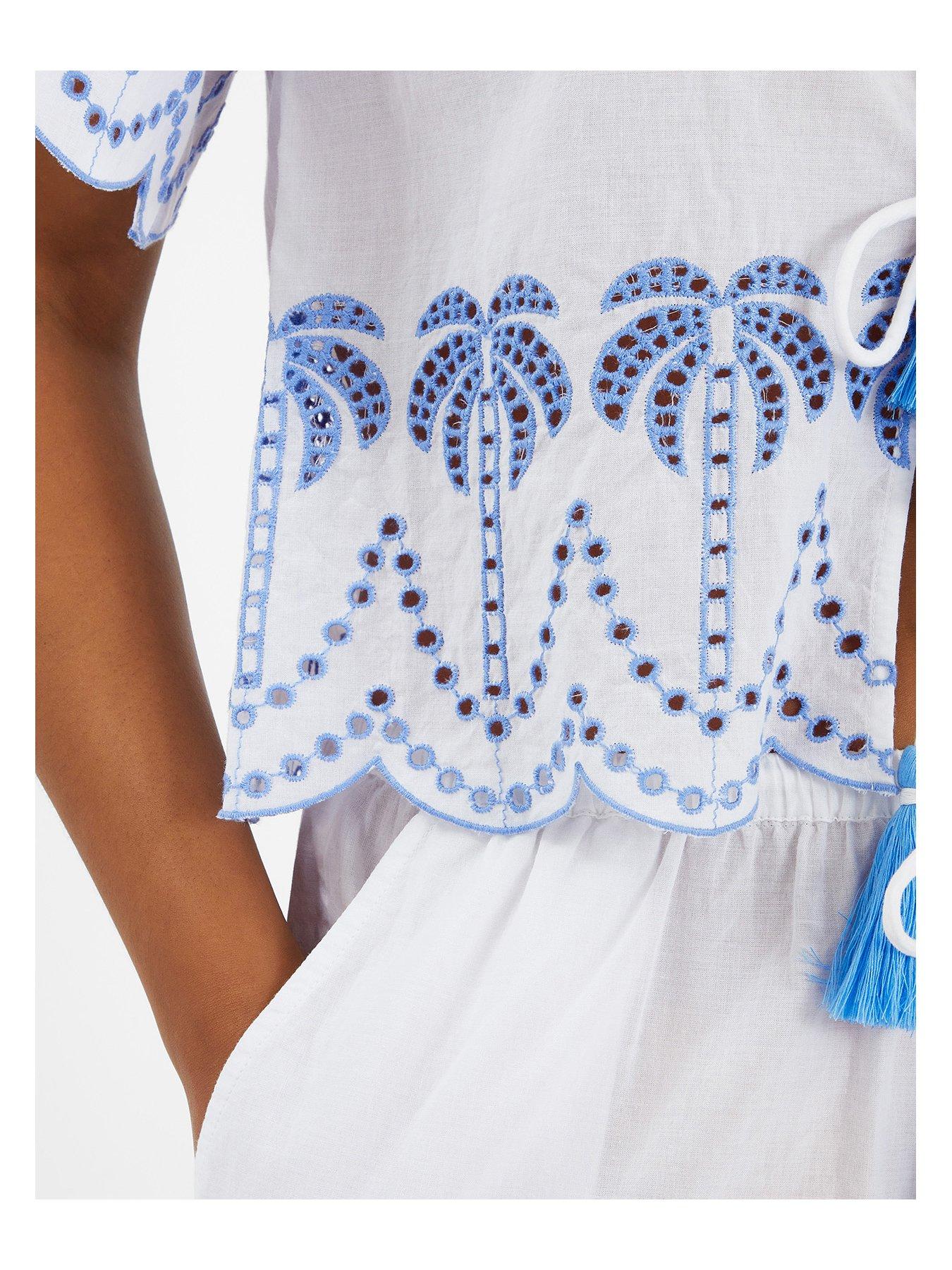 Elide Tie Top - Primavera Print