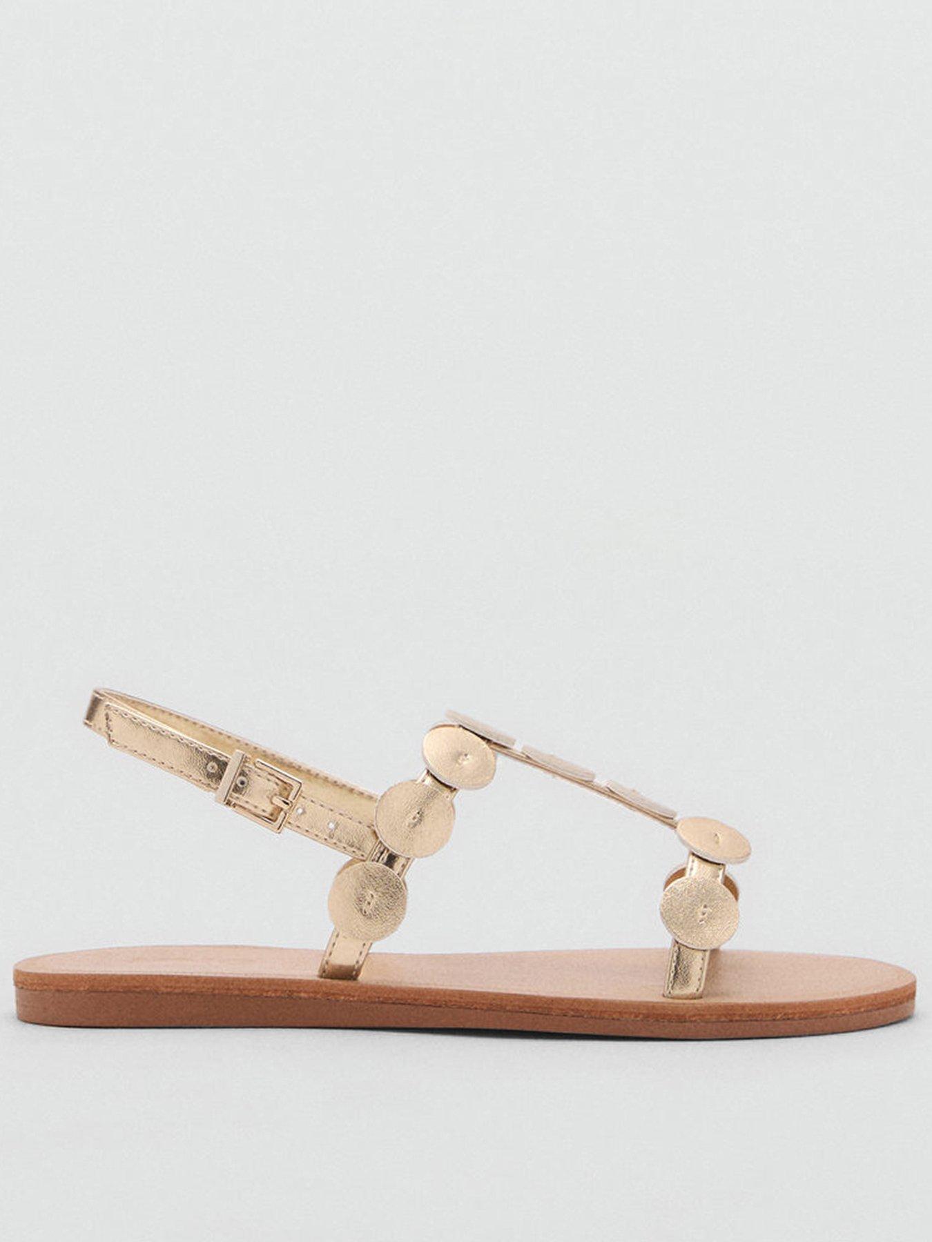 undefined Girls Metallic Buckle Sandals
