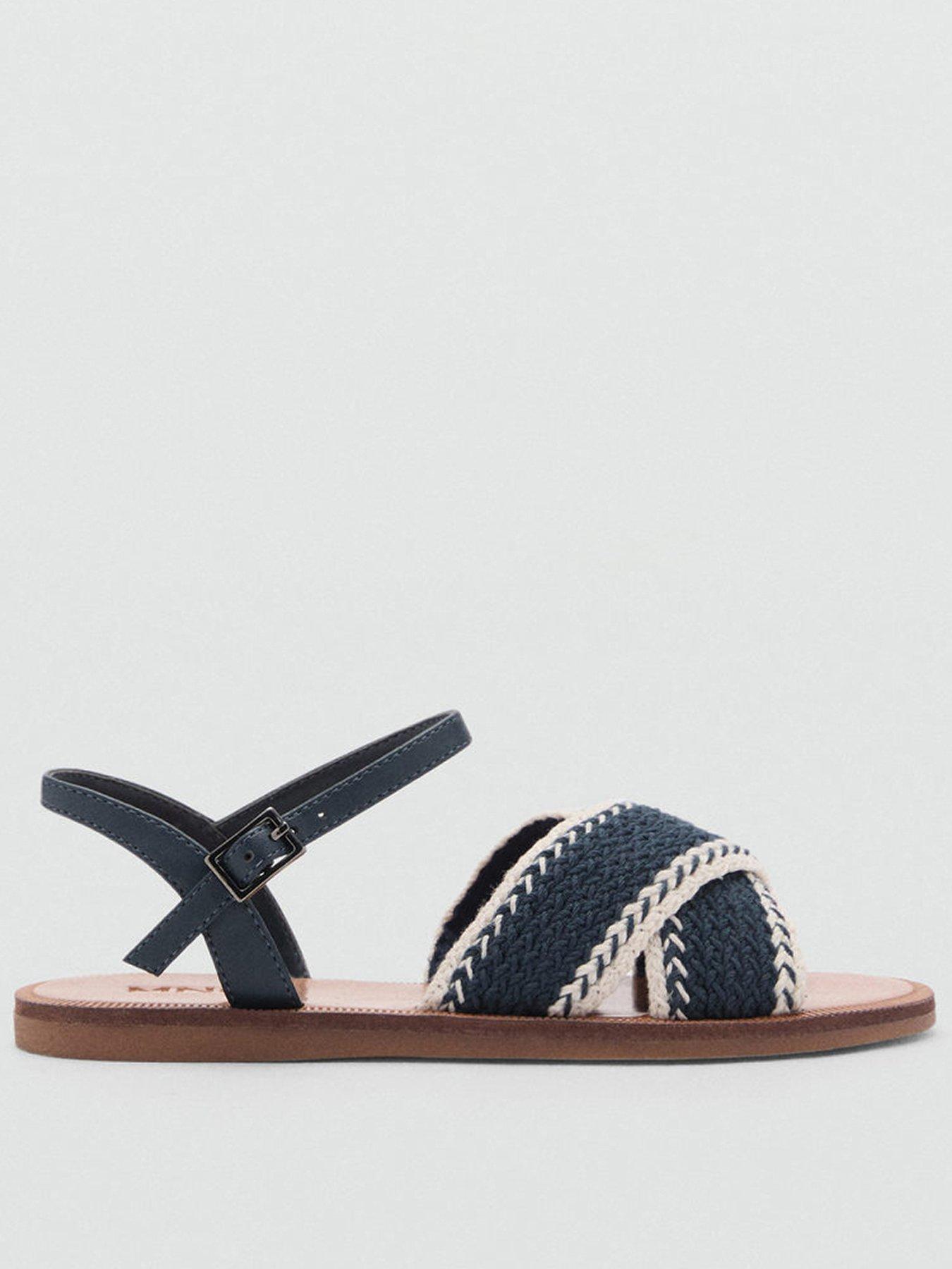 undefined Girls Crochet Sandals - Blue