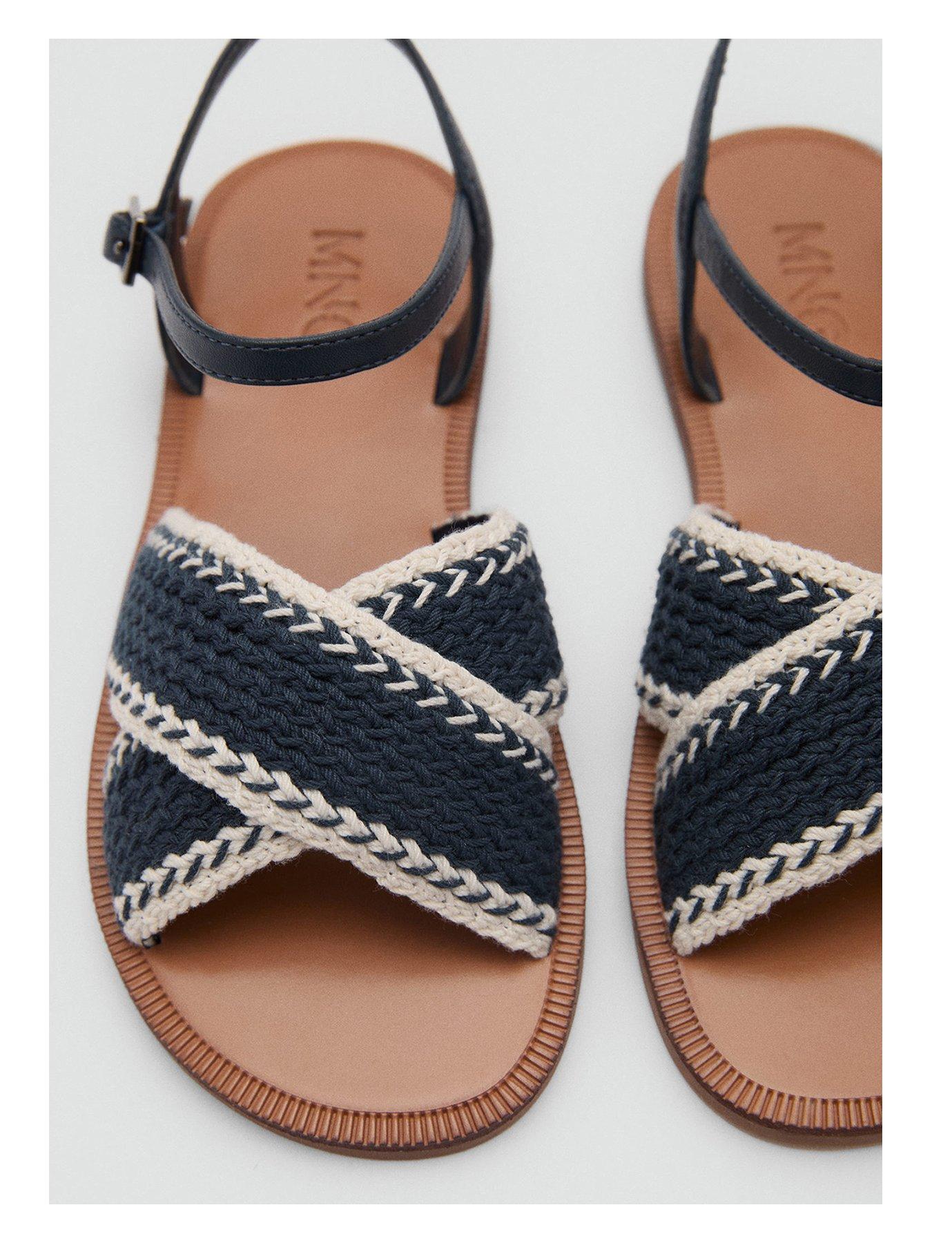 Image 4 of 4 of Mango Girls Crochet Sandals - Blue