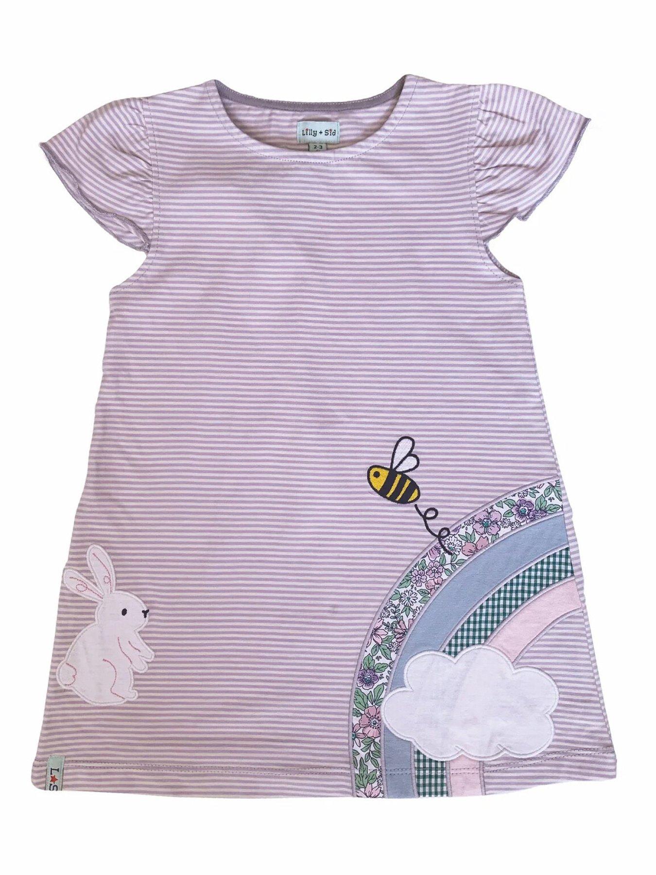 lilly-sid-girls-applique-bunny-dress-stripe-multi