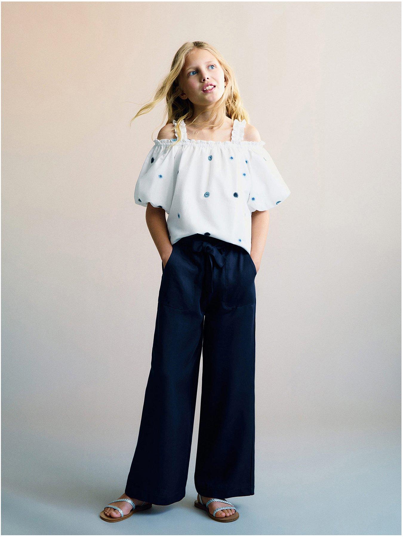undefined Girls Trousers - Navy