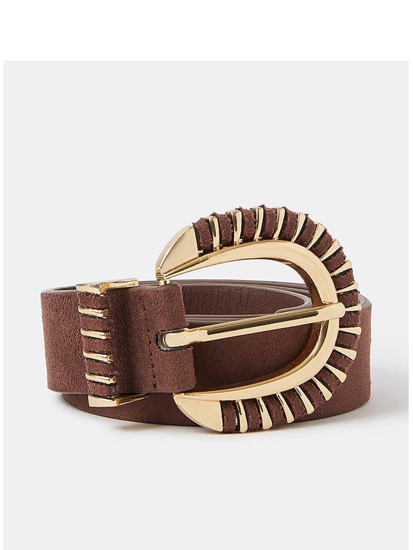 undefined Suedette Belt - Chocolate