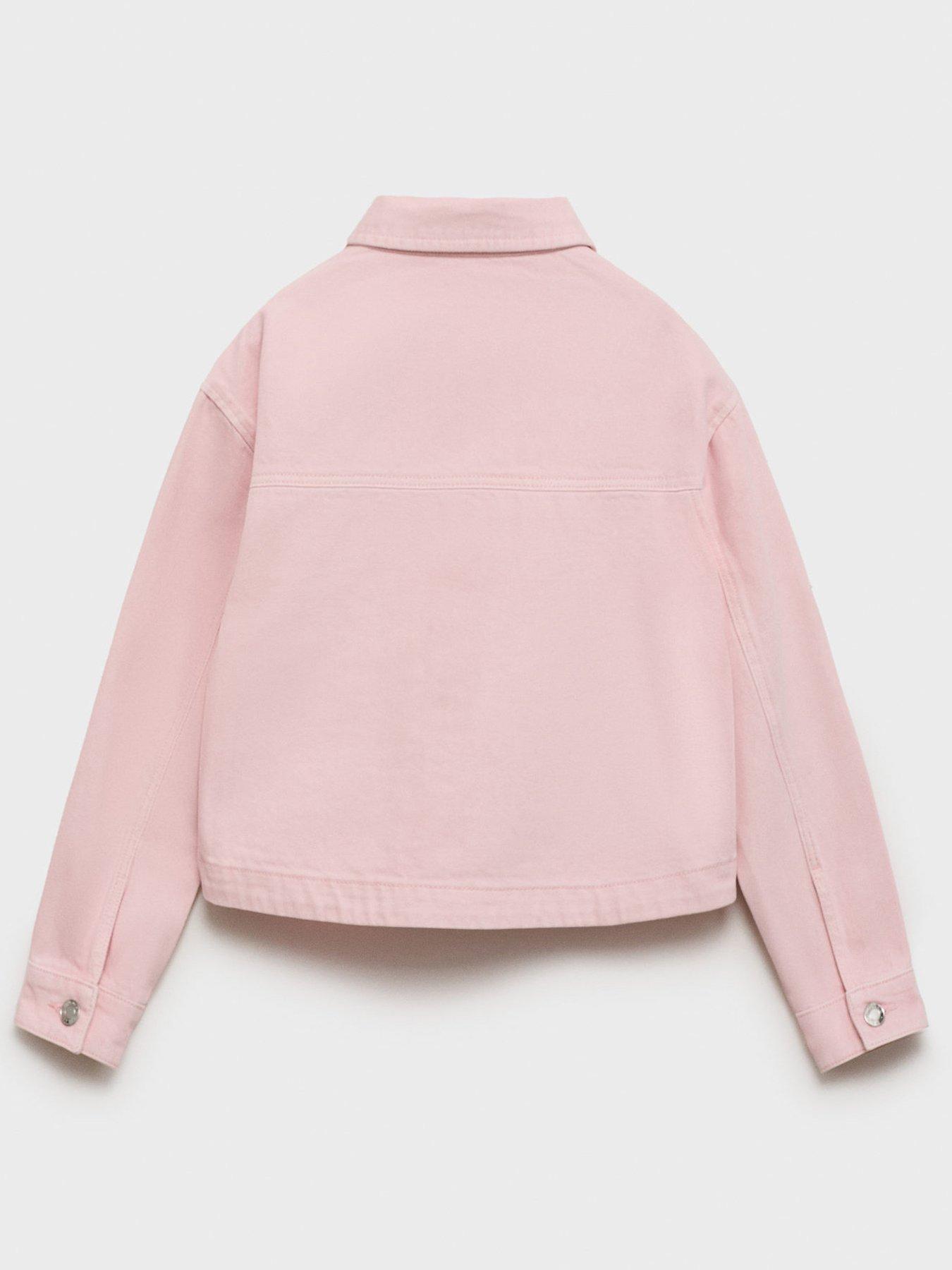 Image 3 of 5 of Mango Girls Sabina Co-Ord Denim Jacket - Pink