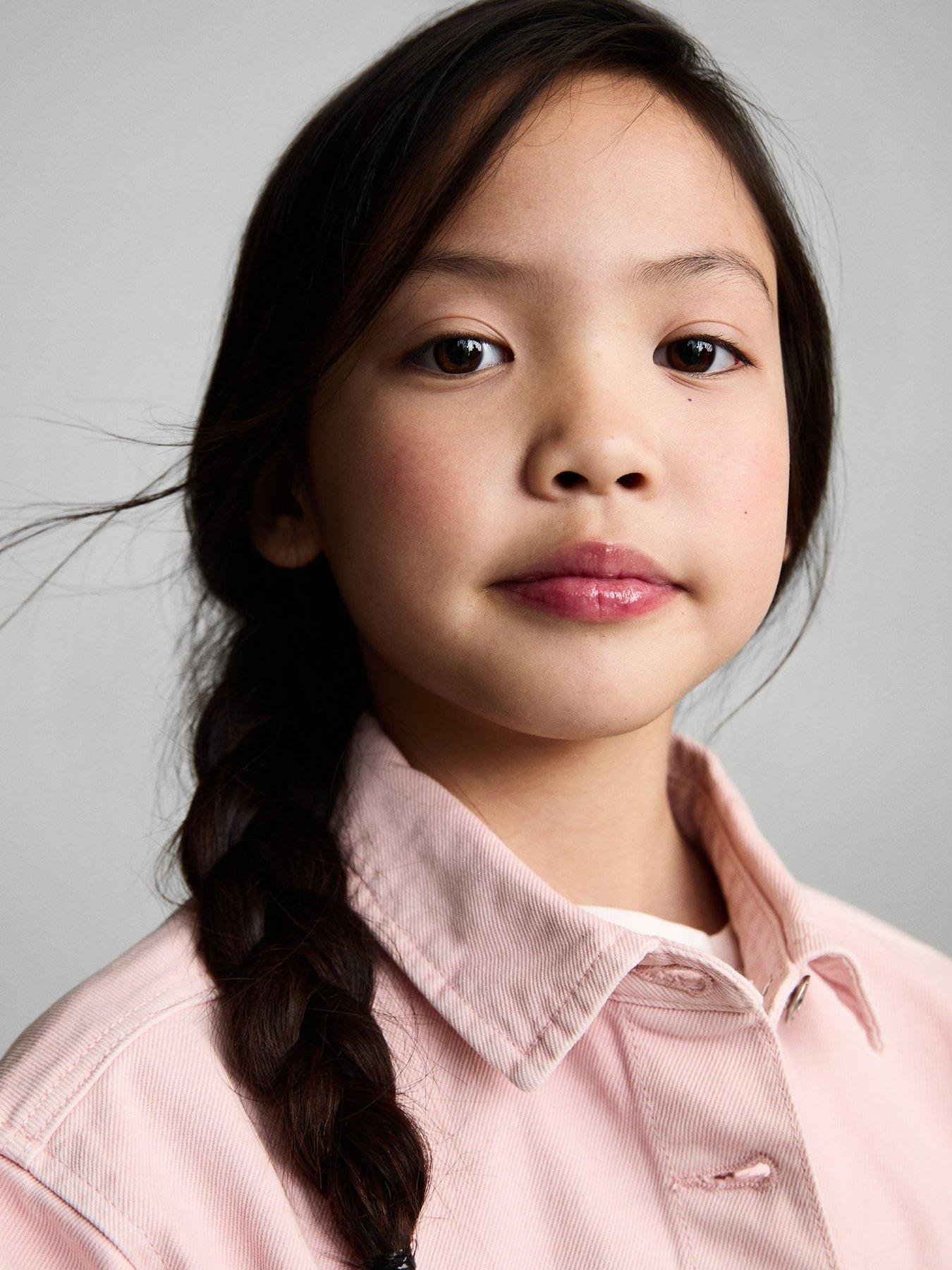 Image 5 of 5 of Mango Girls Sabina Co-Ord Denim Jacket - Pink