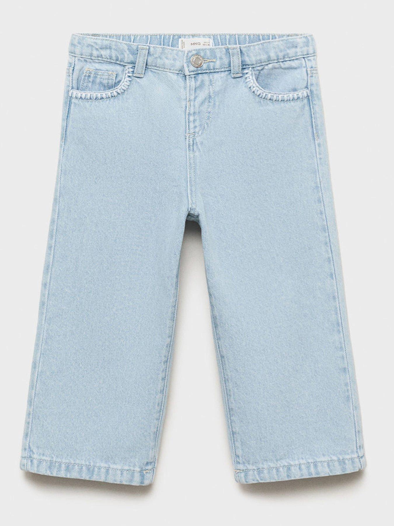 undefined Younger Girls Wide Leg Jeans - Blue