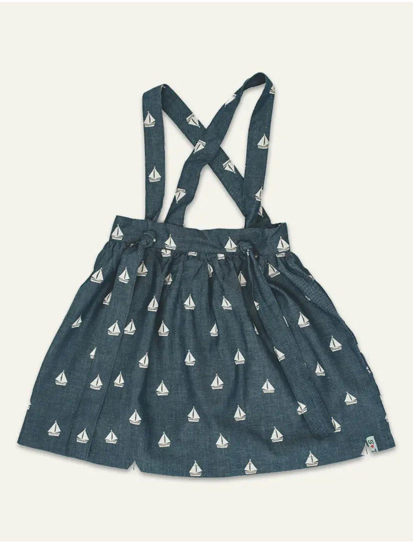 undefined Girls Ship Chambray Bracer Skirt - Blue