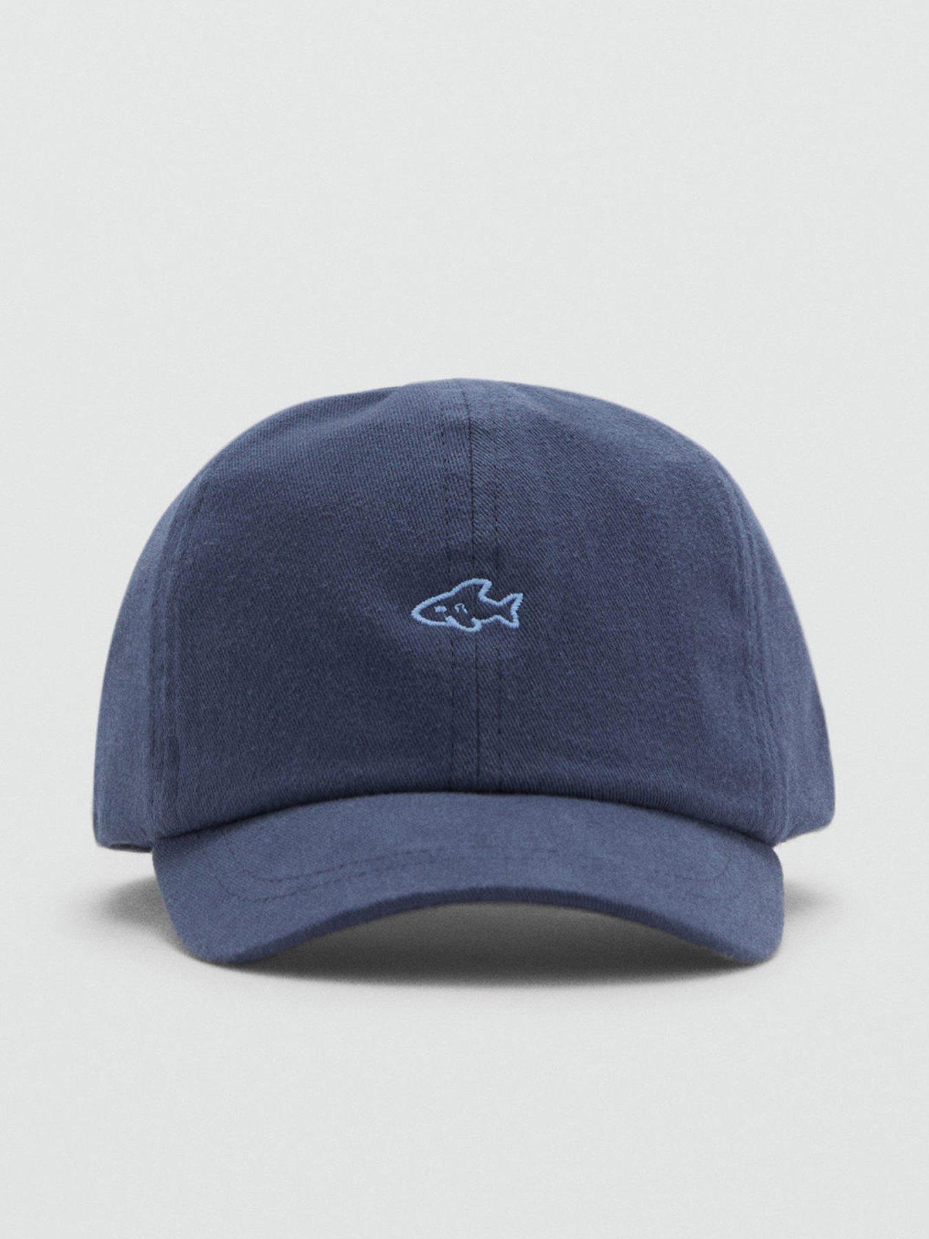 undefined Younger Boys Shark Cap - Navy