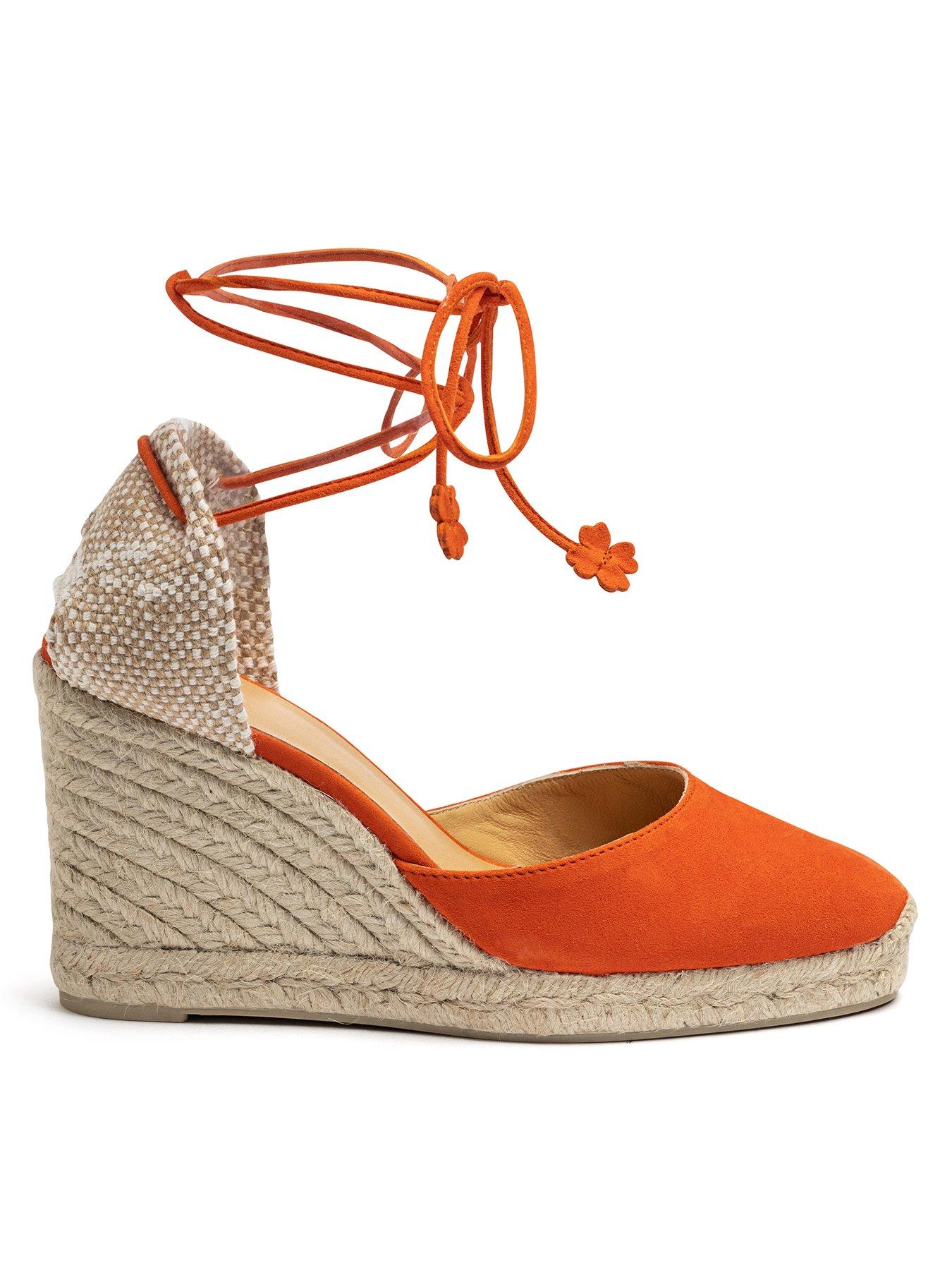 CASTANER Carina Wedge Espadrille - Orange