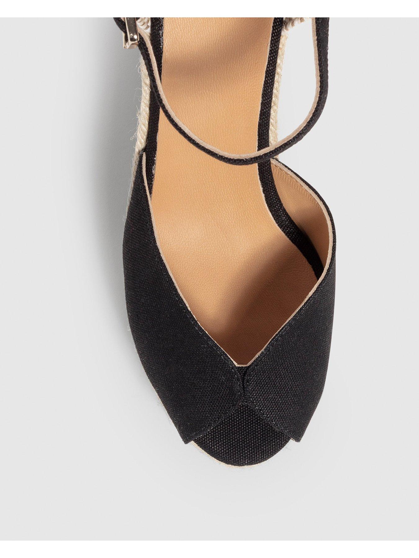 CASTANER Bianca Chunky Open Toe Espadrille Black Very