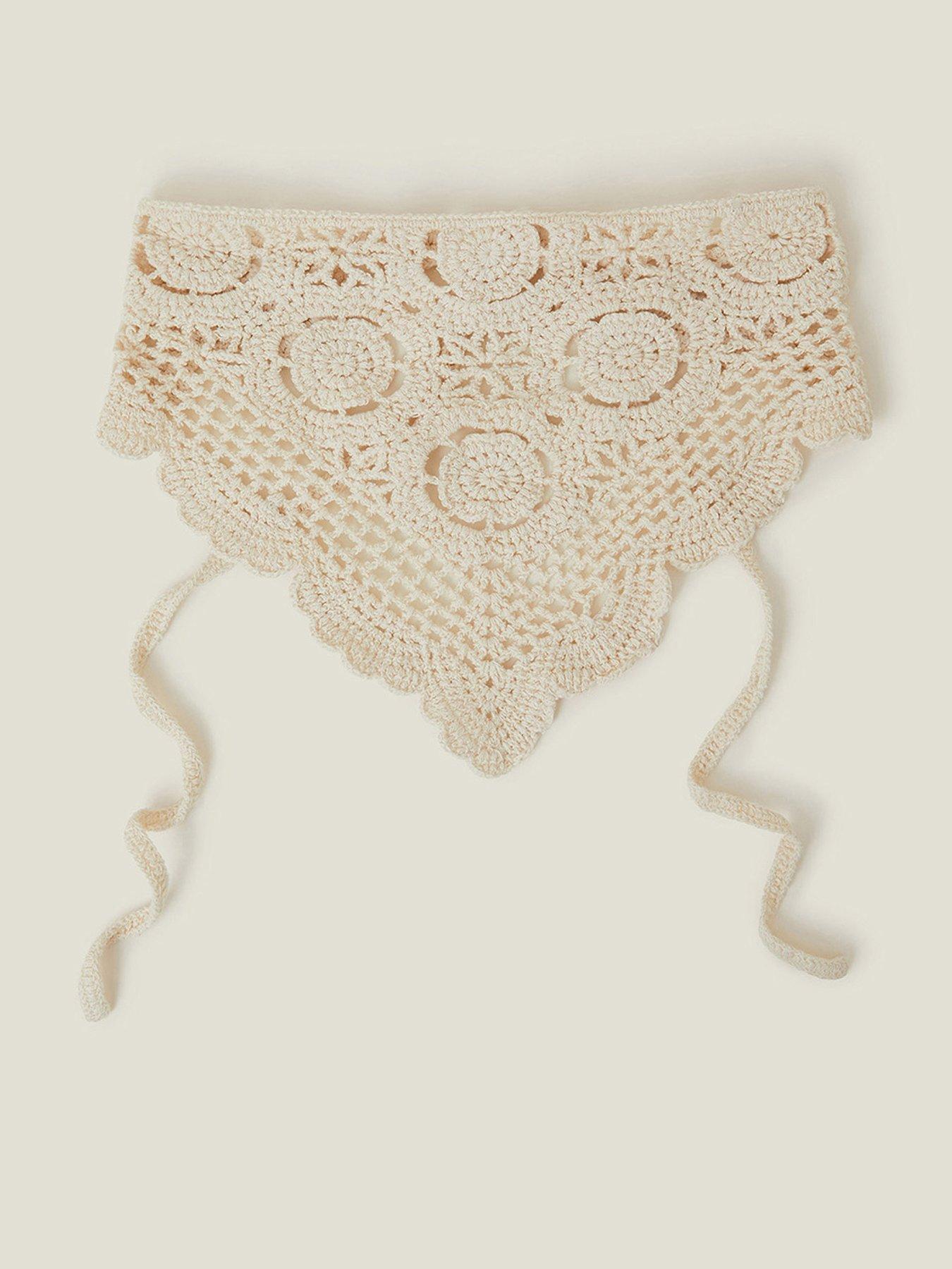 undefined Crochet Bandana - Natural