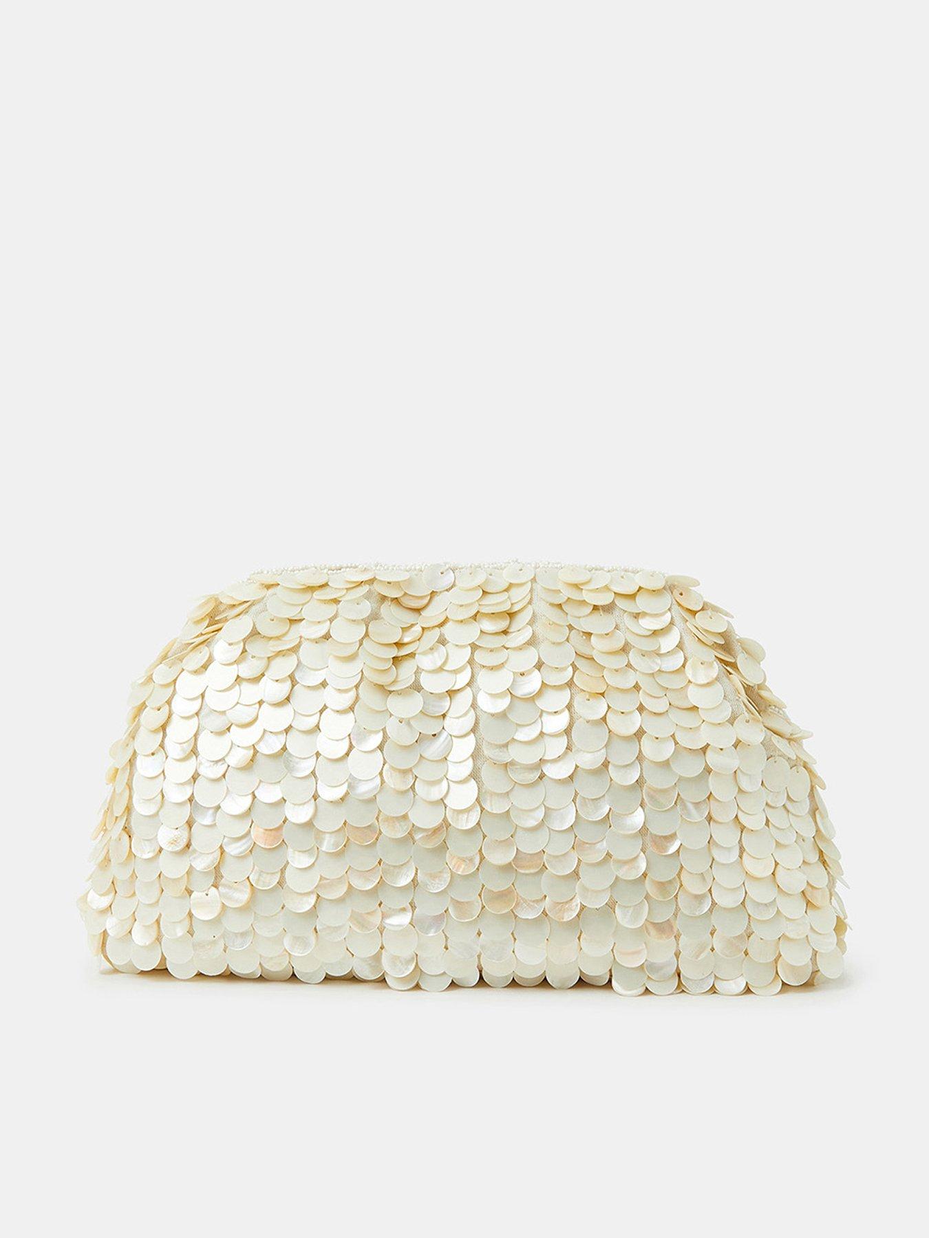 undefined Mop Cloud Clutch - Ivory - Cream