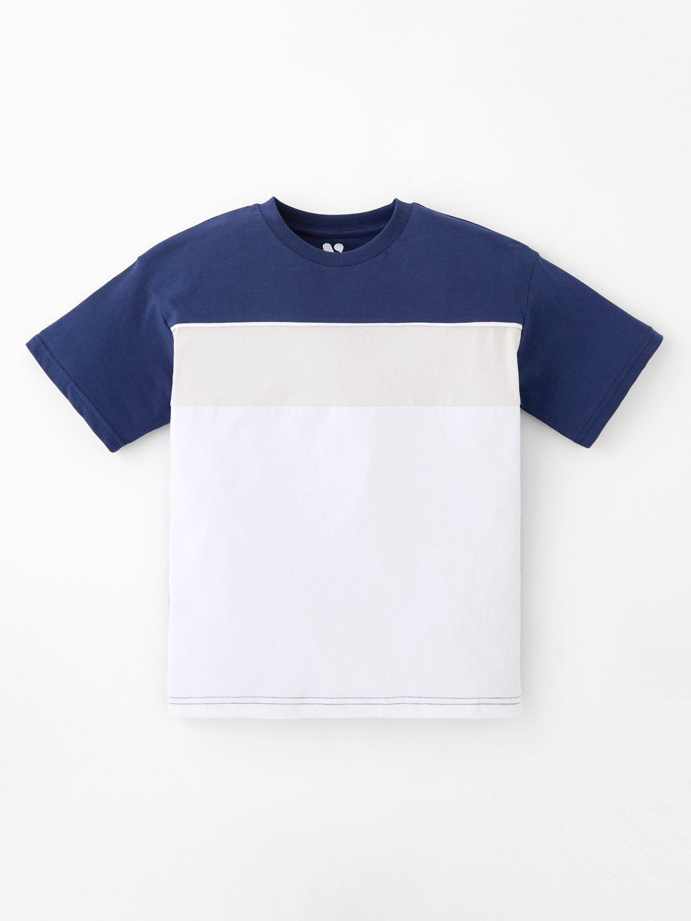 Image 3 of 5 of V by Very Boys Shorts Sleeve 5 Pack Stripe T-shirts - Multi