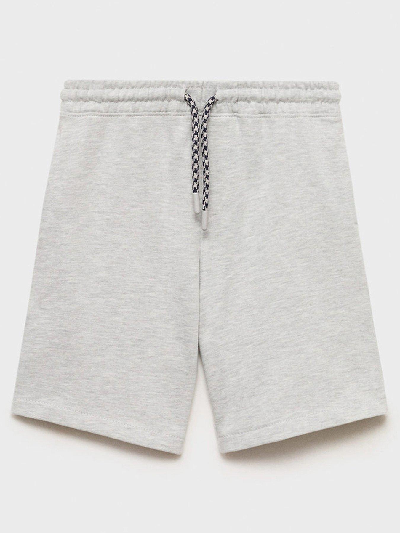 undefined Boys Longer Length Sweat Shorts - Grey