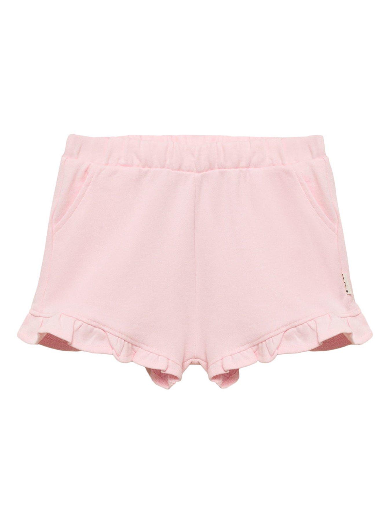 undefined Younger Girls Jersey Shorts - Light Pink