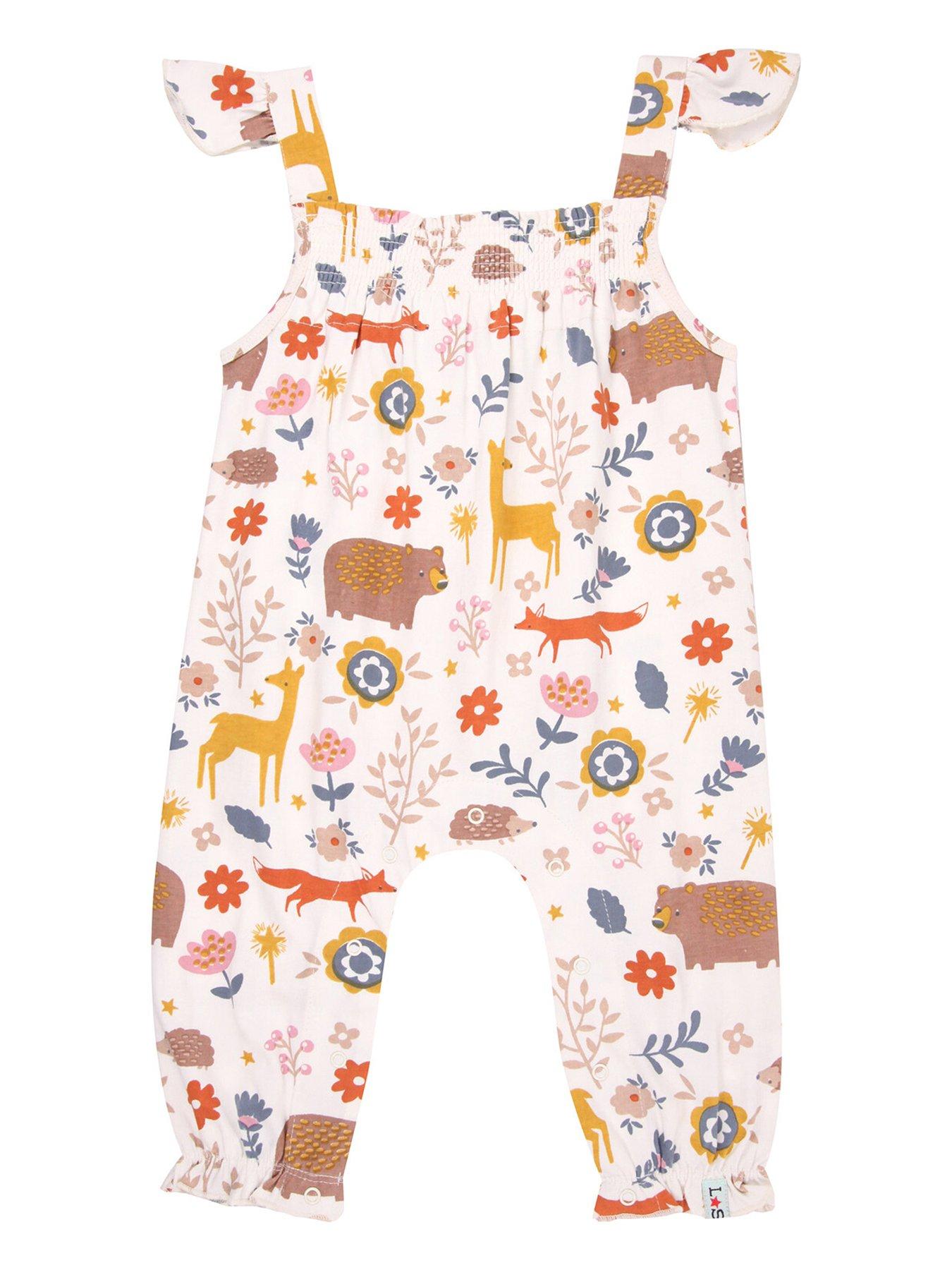 undefined Baby Girls Animals Dungarees - Multi
