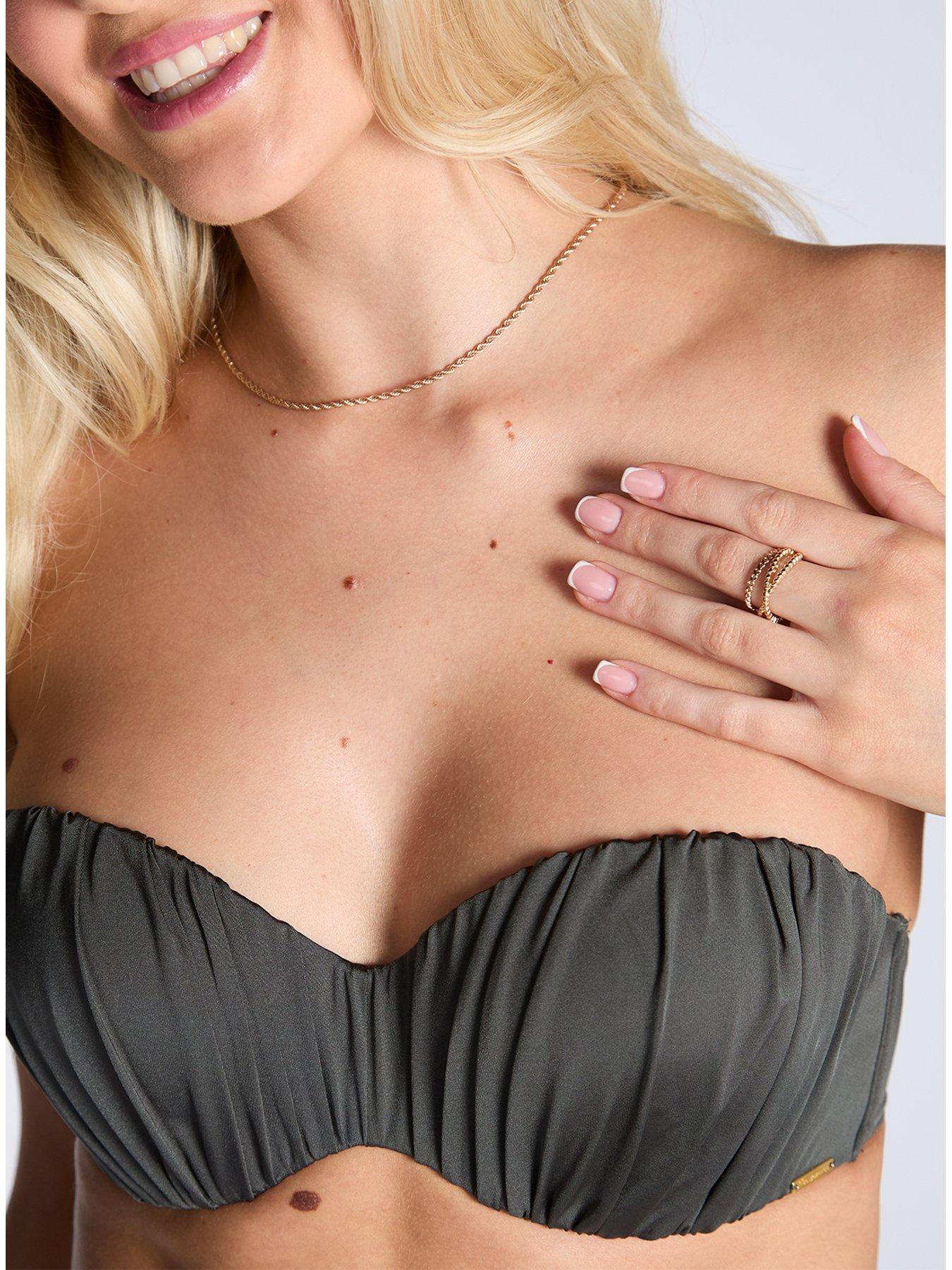 Image 6 of 6 of Boux Avenue Cortona Strapless Bikini Top - Khaki