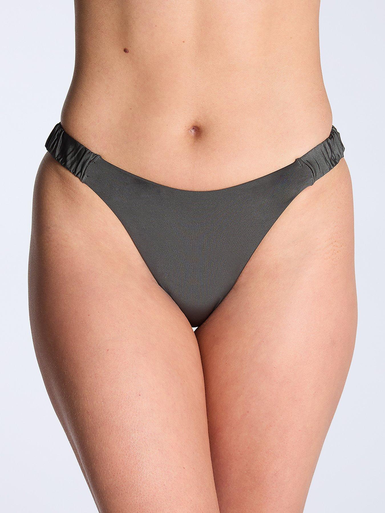 undefined Cortona High Leg Brief - Khaki