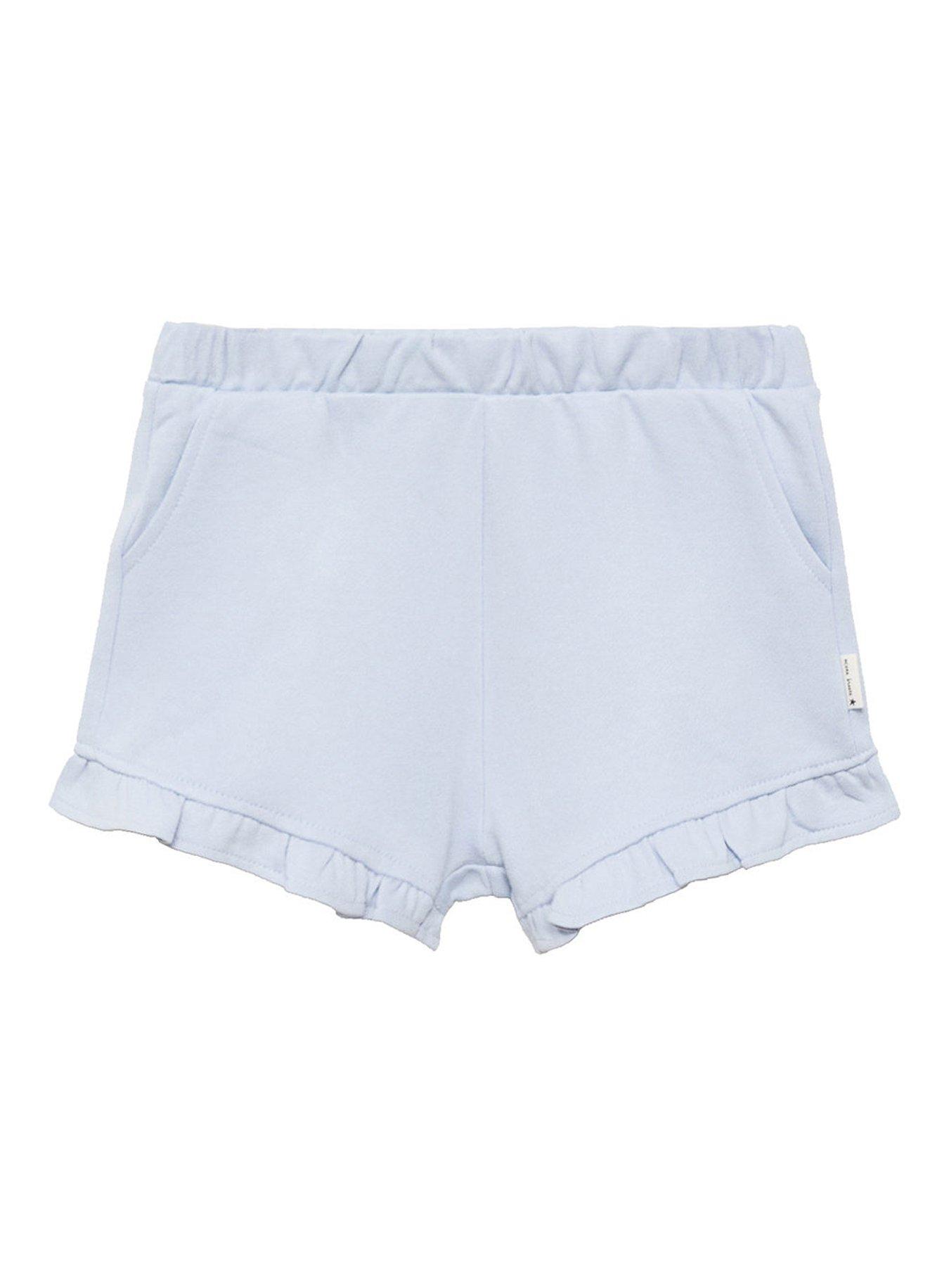 undefined Younger Girls Jersey Shorts - Light Blue