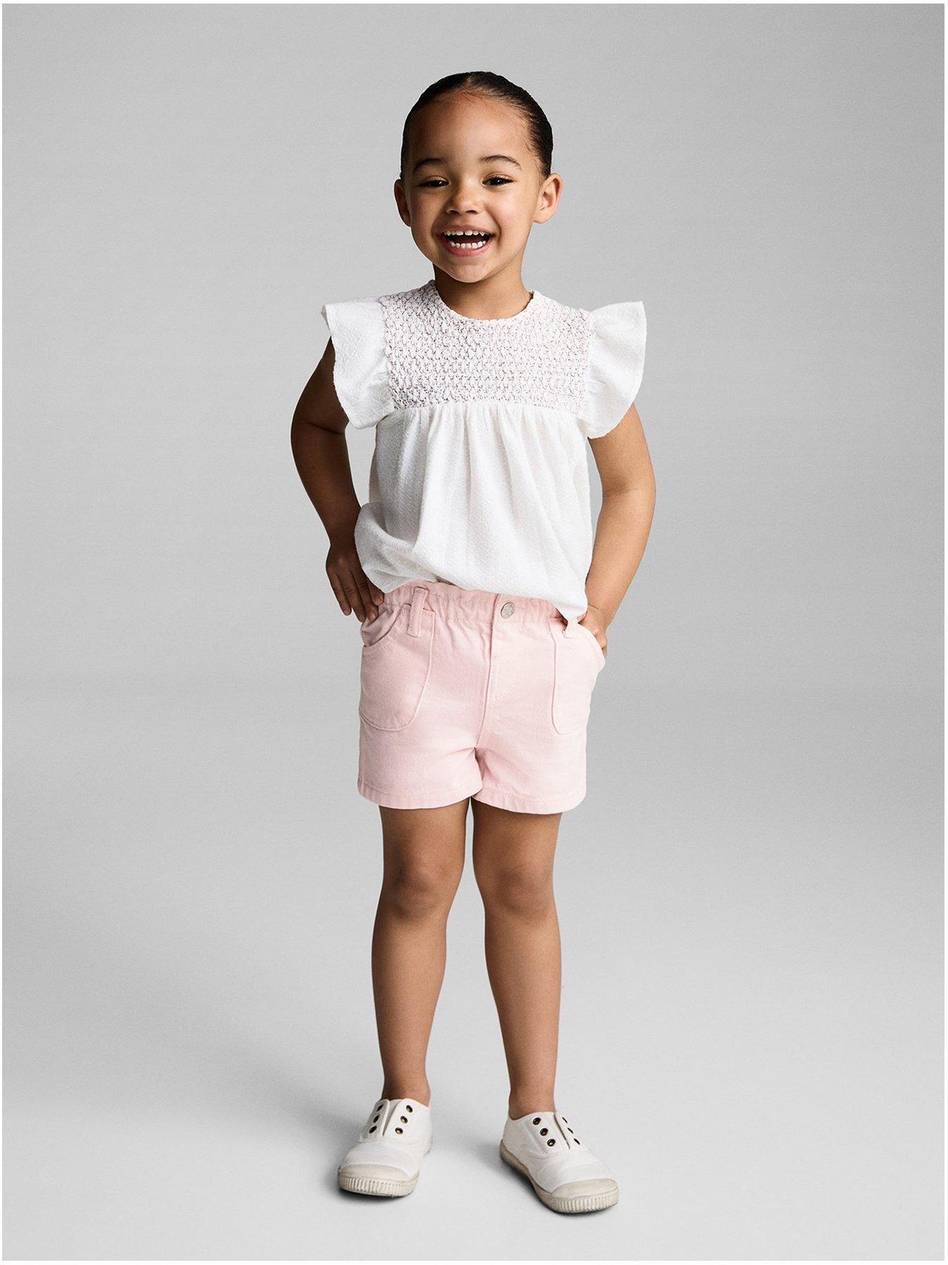 undefined Younger Girls Denim Shorts - Pink