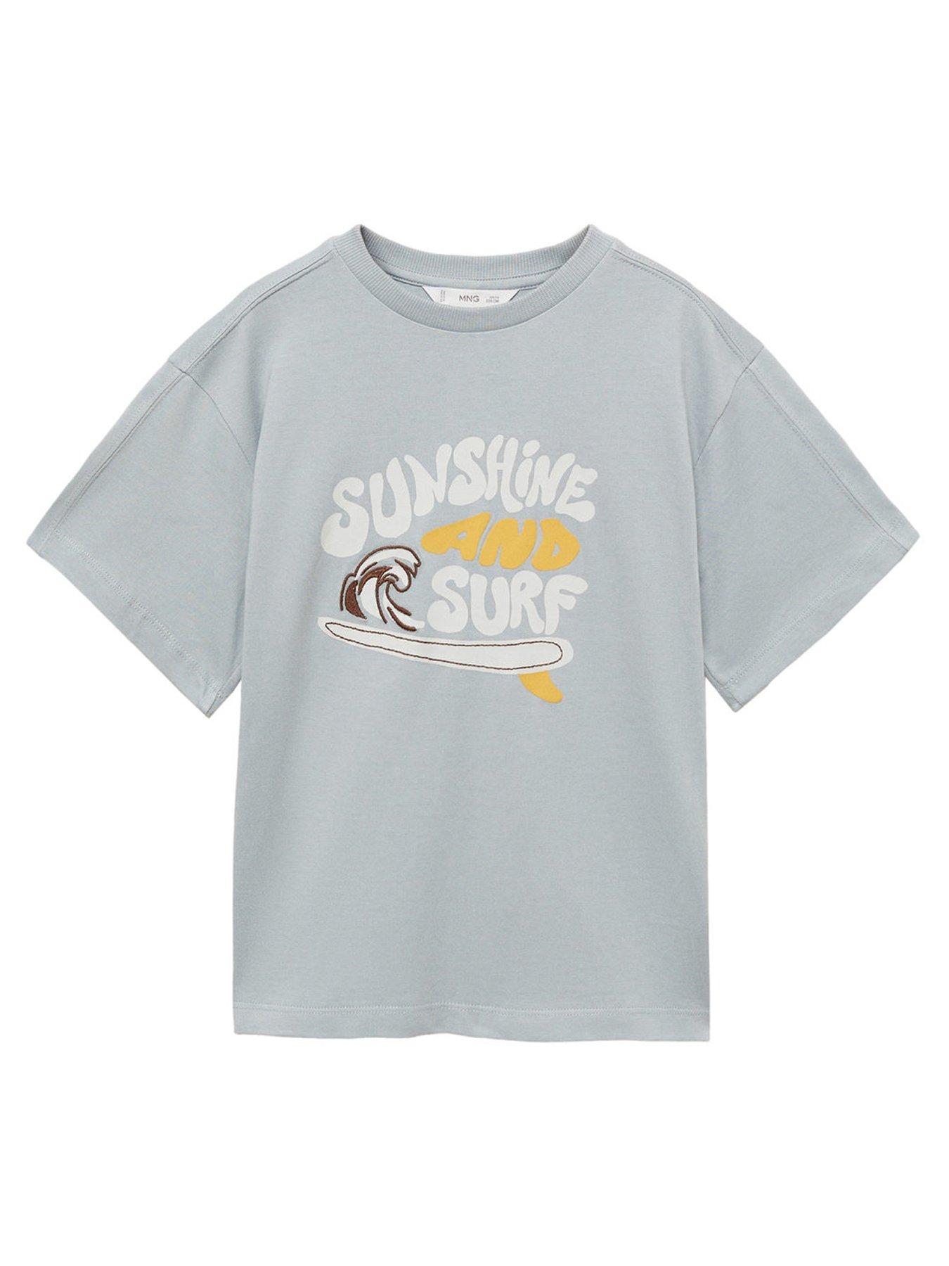 undefined Boys Sunshine Short Sleeve Tshirt - Grey