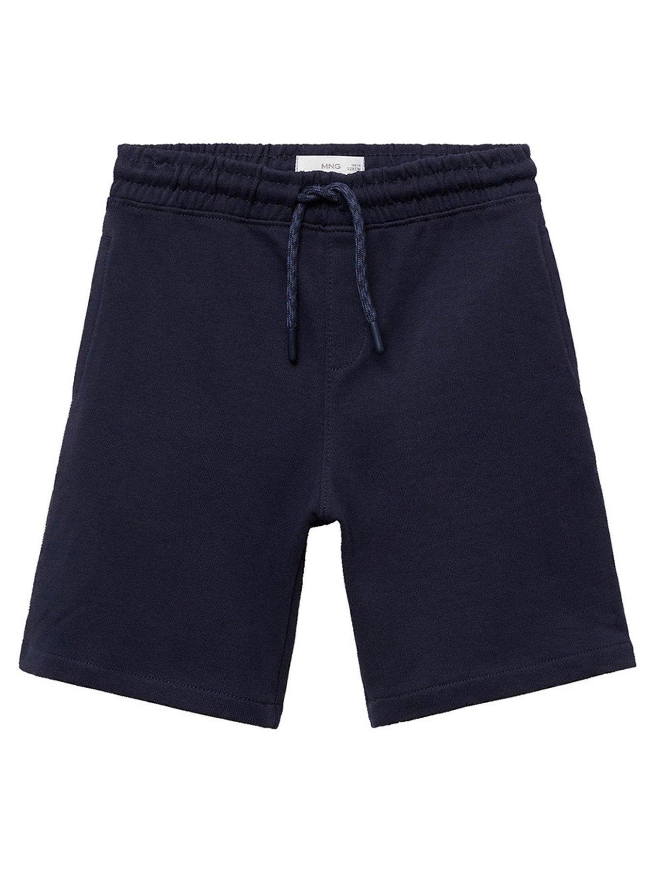 undefined Boys Longer Length Sweat Shorts - Navy