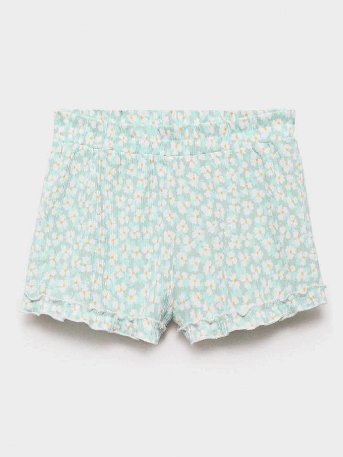 undefined Younger Girls Margi Printed Co-Ord Shorts - Aqua