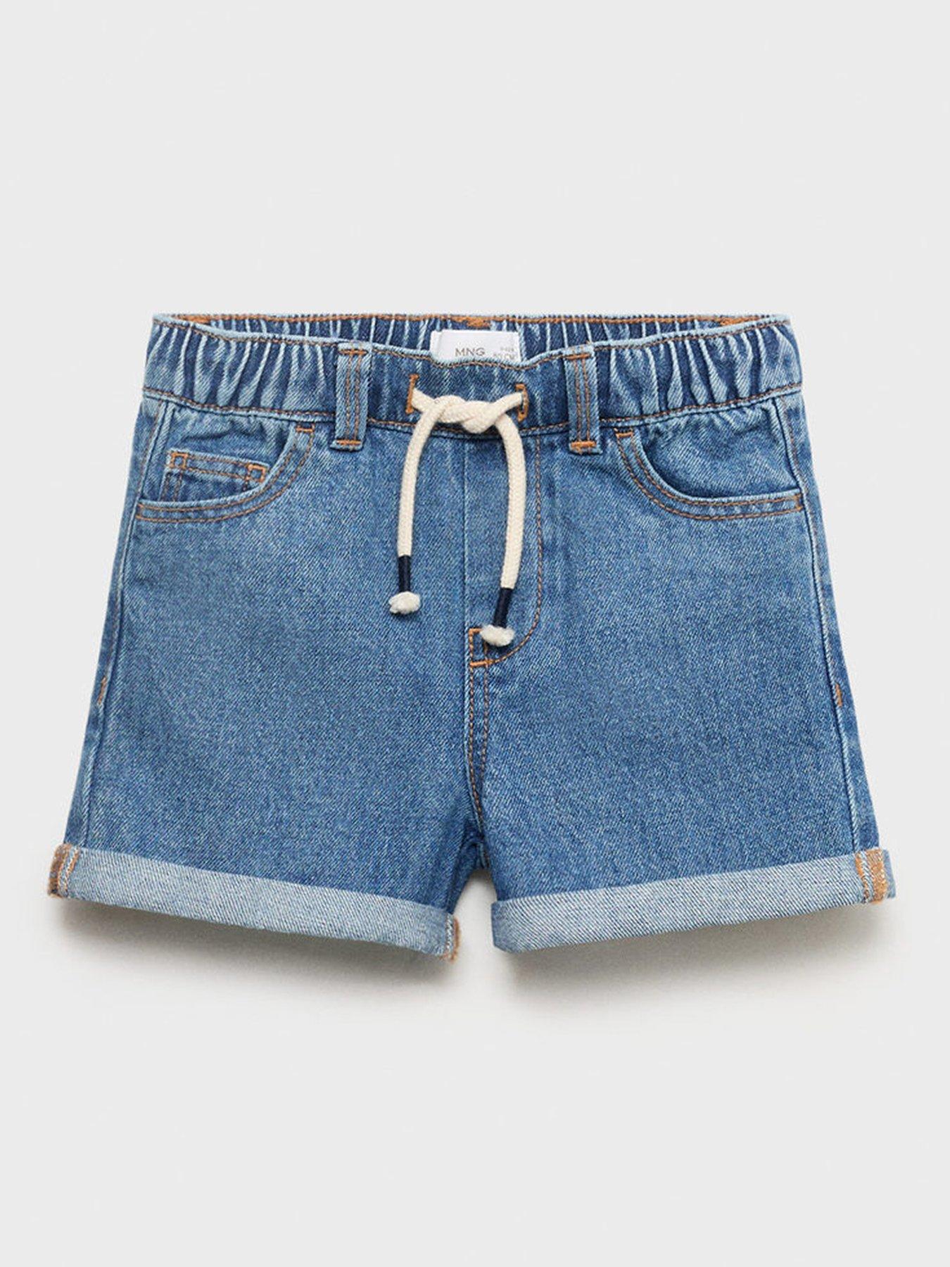 undefined Younger Boys Elasticated Waist Denim Shorts - Blue