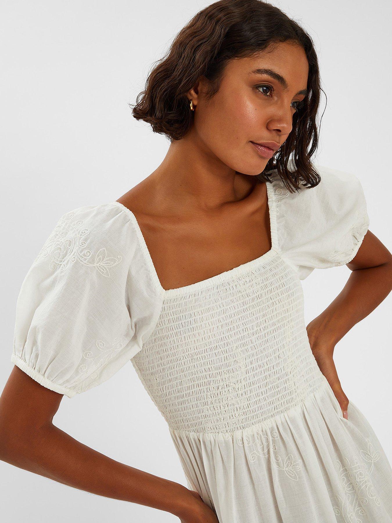 white square neck skater dress Shelby - Perfect for brunch ASOS DESIGN Curve square neck