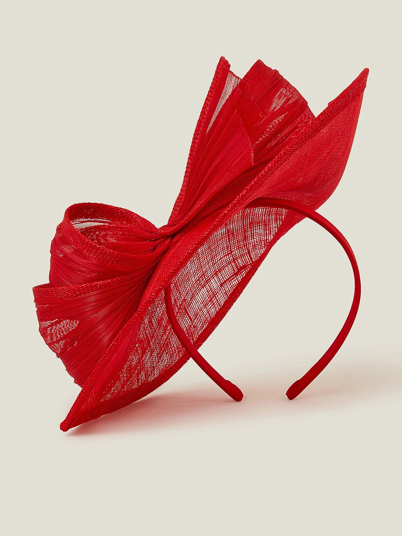 Product photograph of Accessorize Tia Teardrop - Red from very.co.uk