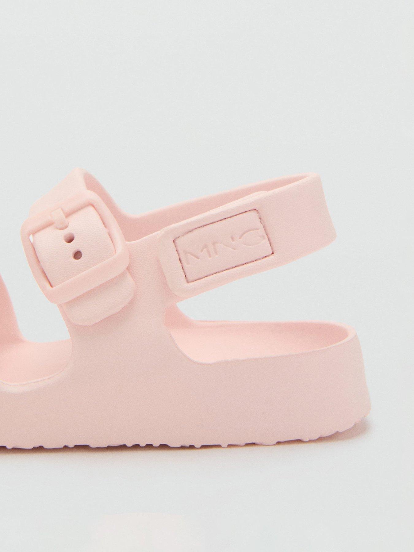 Image 2 of 5 of Mango Younger Girls Double Buckle Eva Sandals - Light Pink