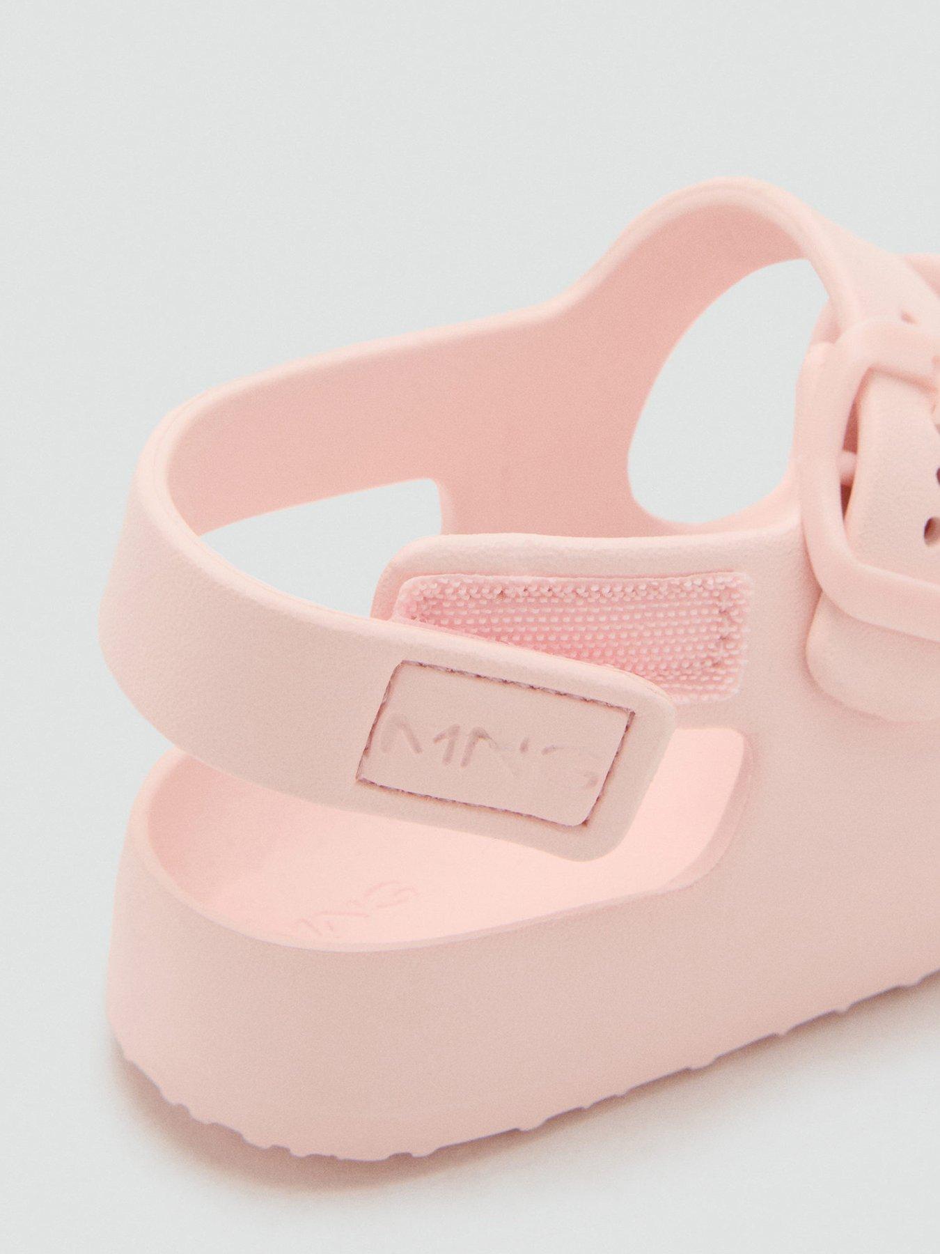 Image 5 of 5 of Mango Younger Girls Double Buckle Eva Sandals - Light Pink