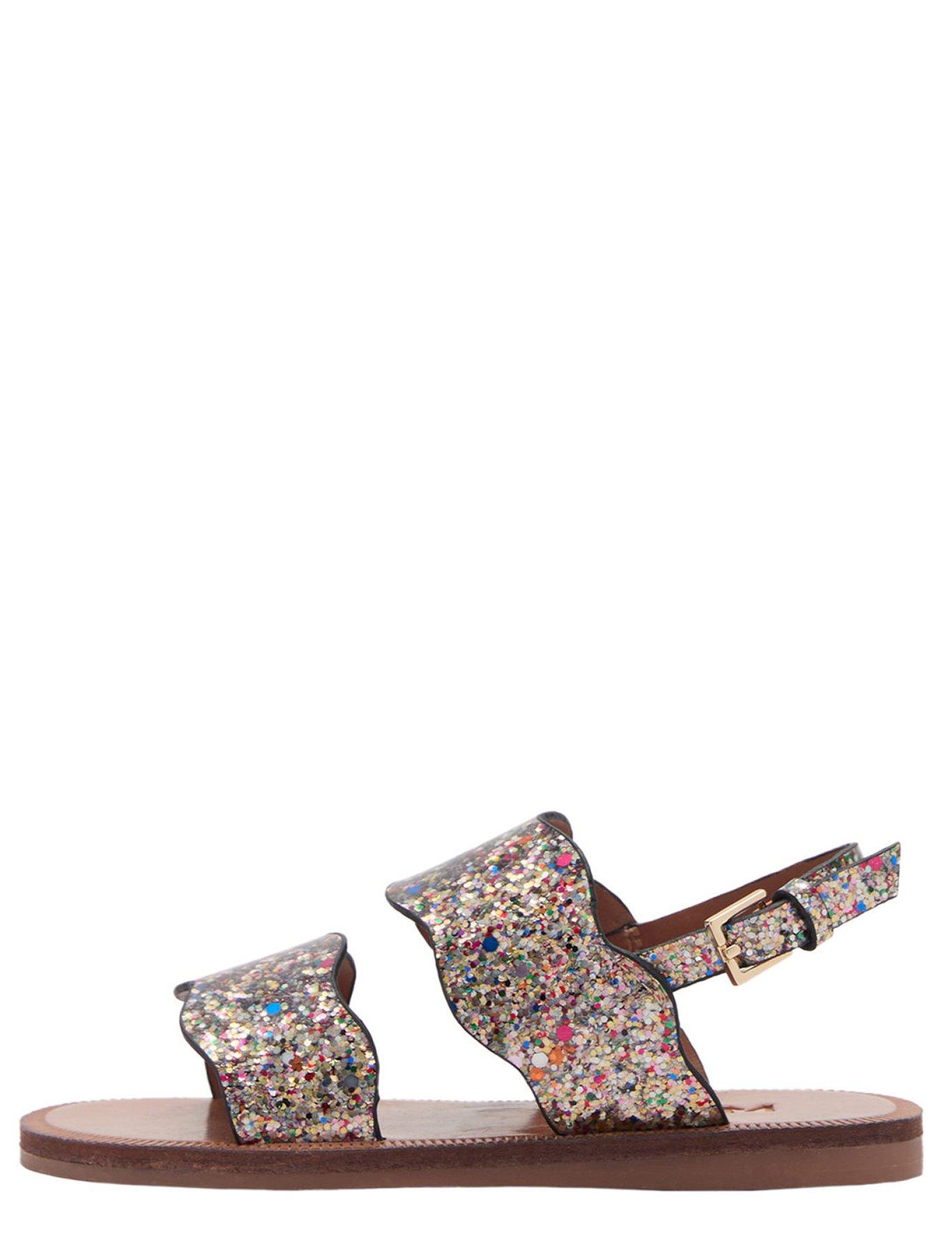 Image 5 of 5 of Mango Younger Girls Glitter Sandals - Light Purple