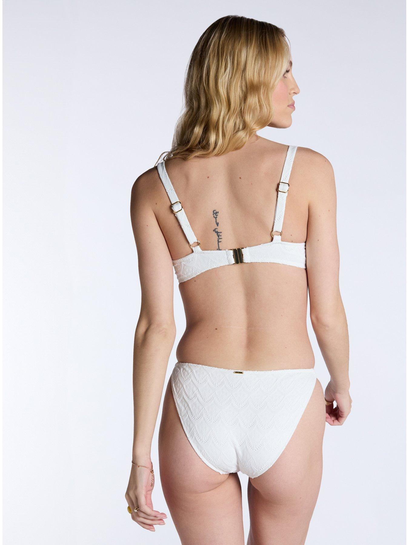 Image 2 of 5 of Boux Avenue Adria Tanga Brazilian Bikini Brief - White