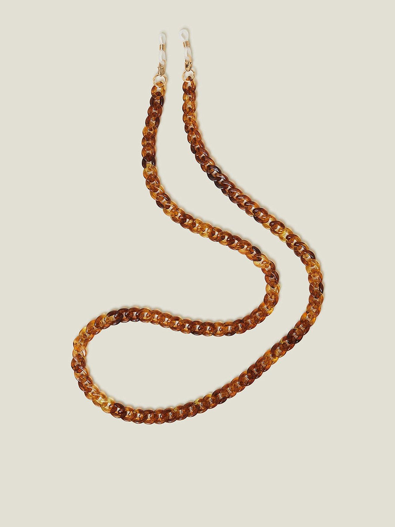undefined Tort Link Sunglass Chain - Brown