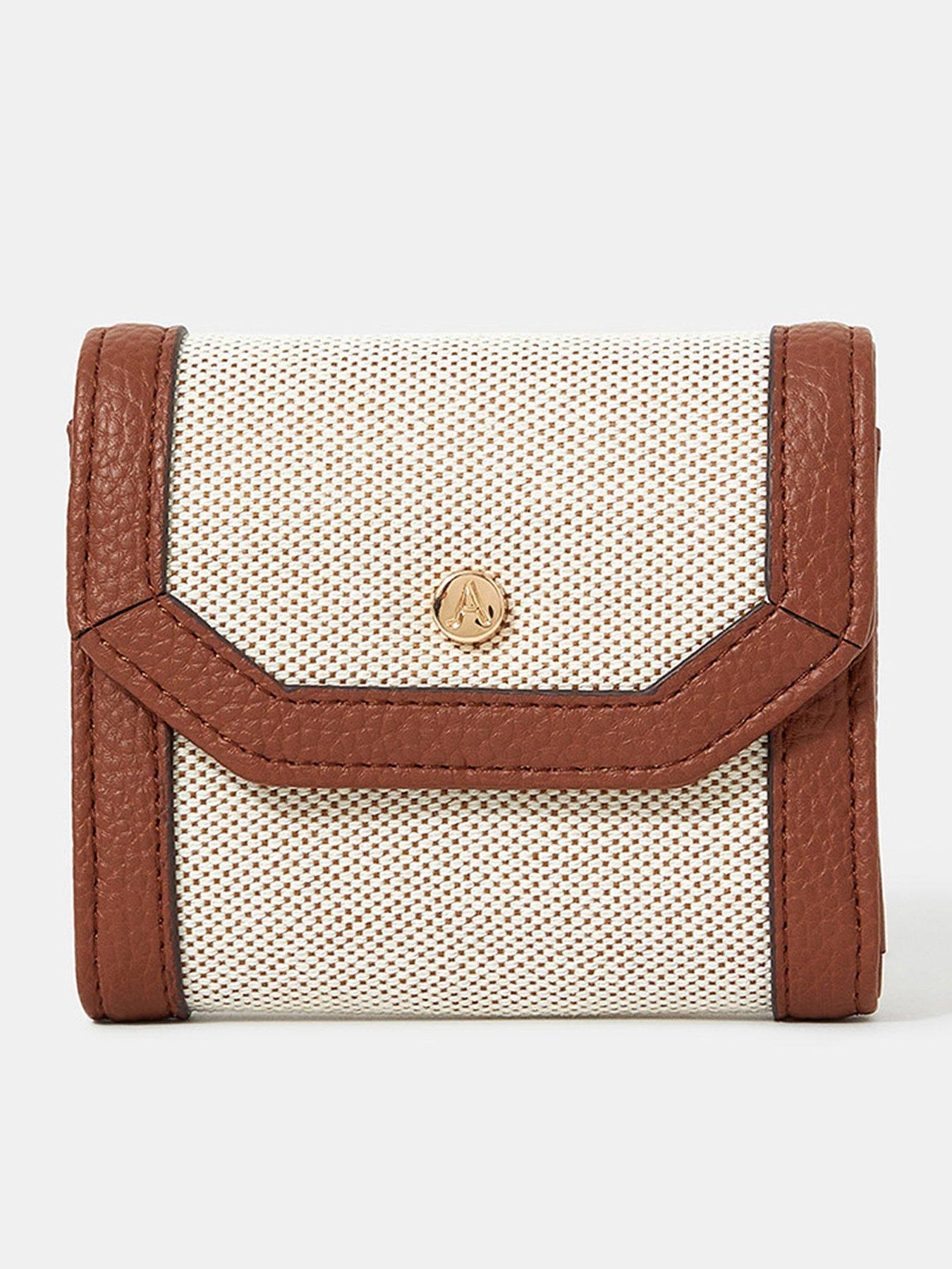 undefined Square Woven Canvas Purse - Natural
