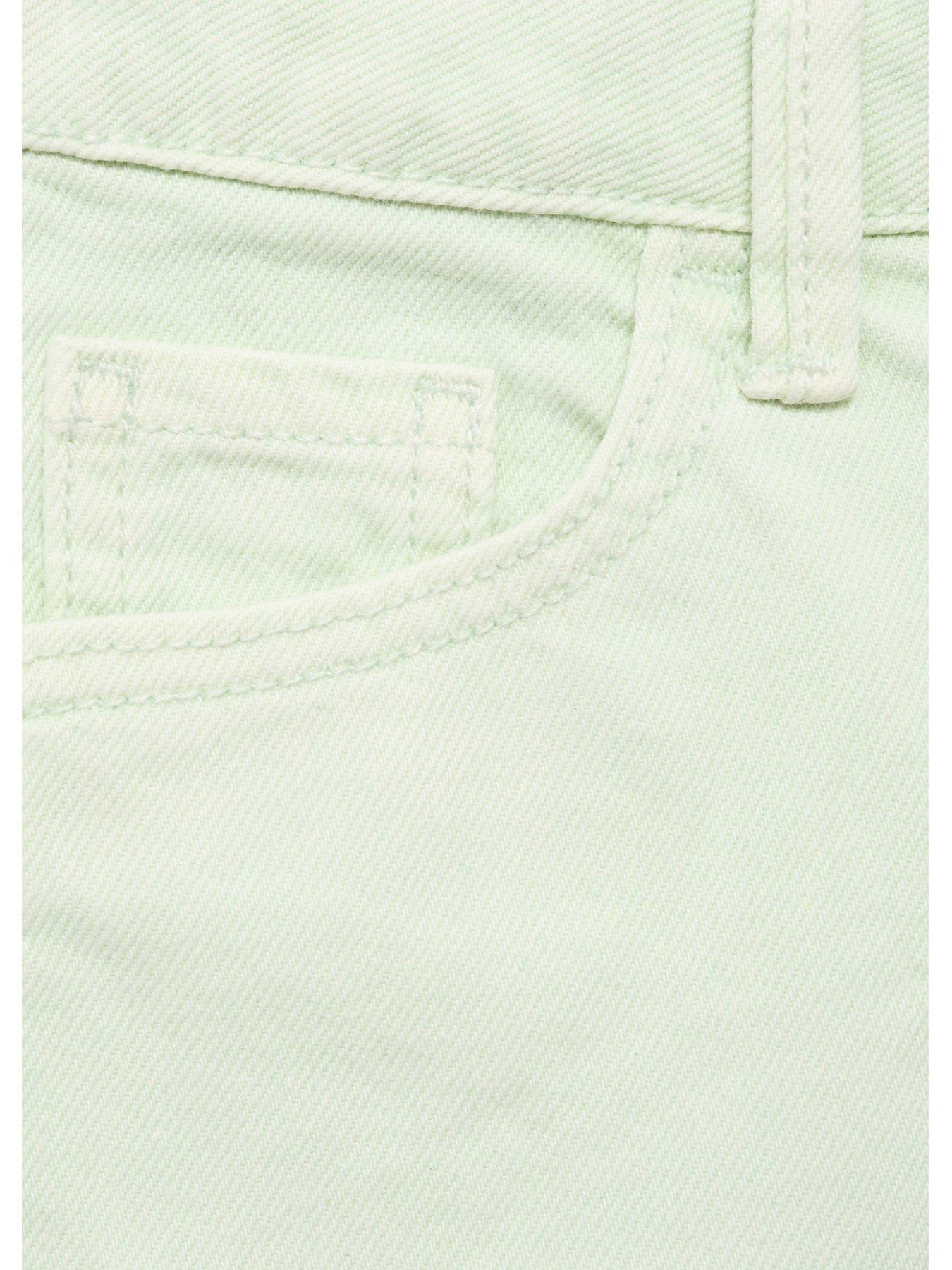 Image 3 of 4 of Mango Girls Denim Shorts - Aqua