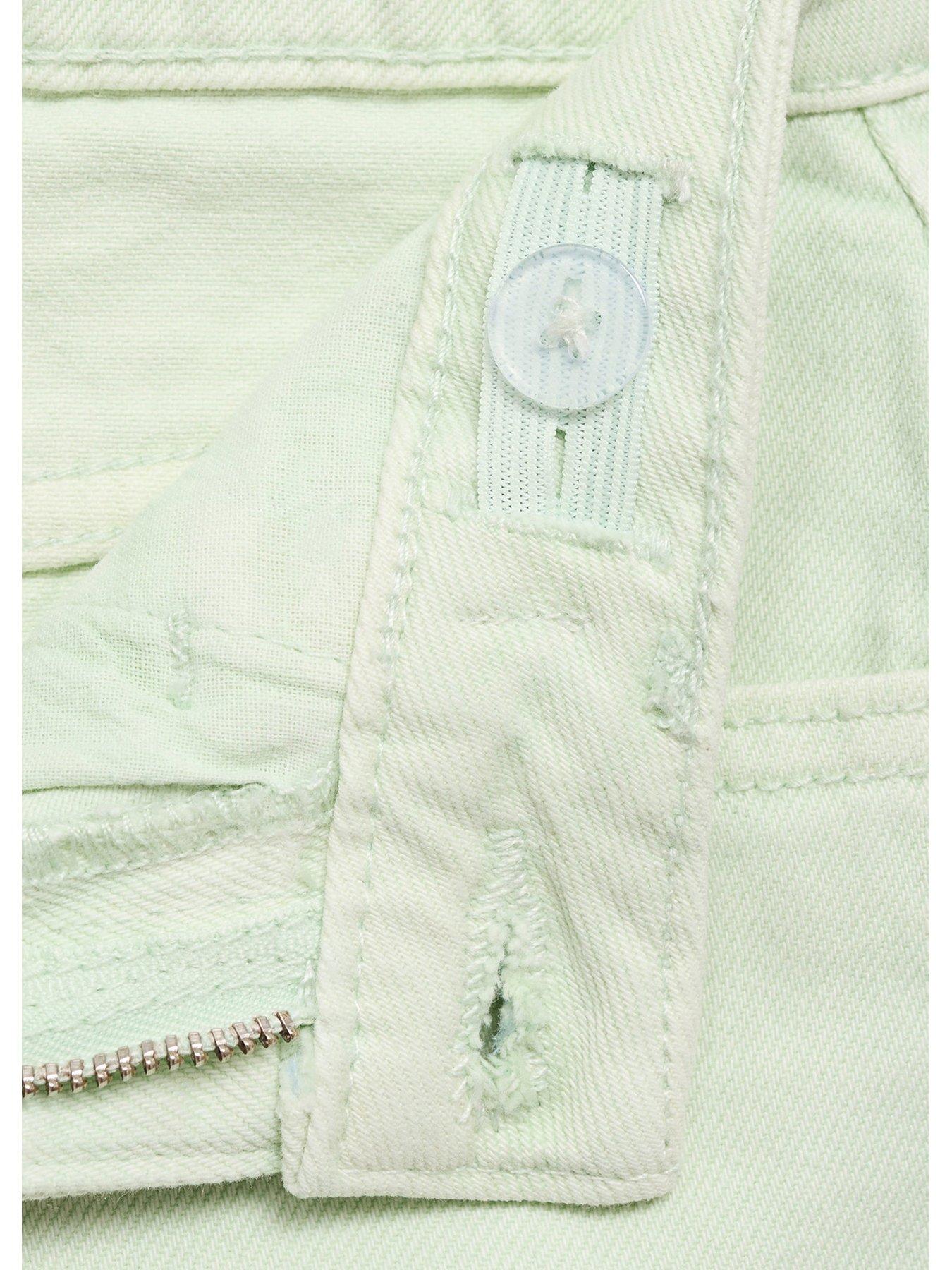 Image 4 of 4 of Mango Girls Denim Shorts - Aqua