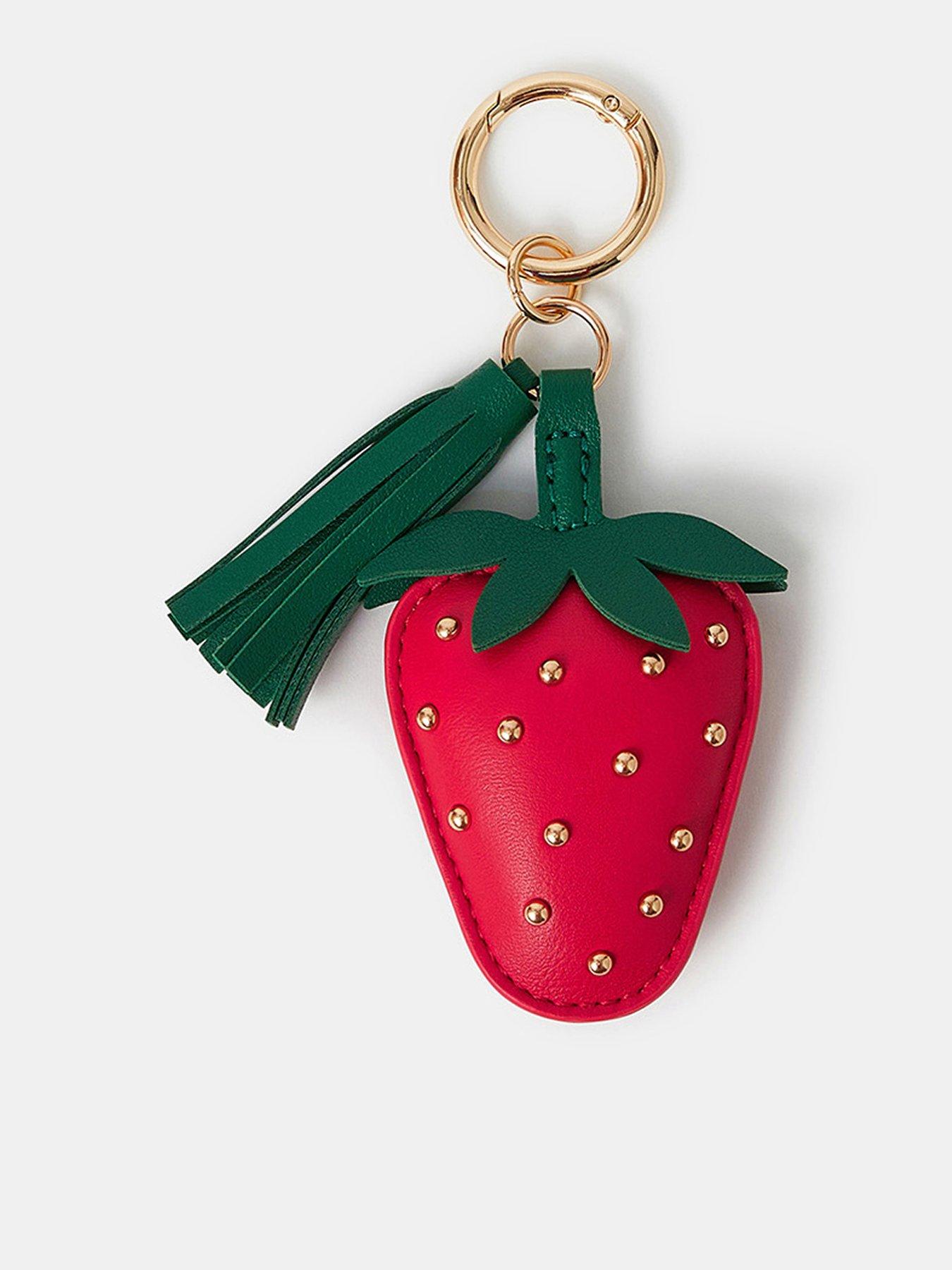 undefined Strawberry Bag Charm - Red