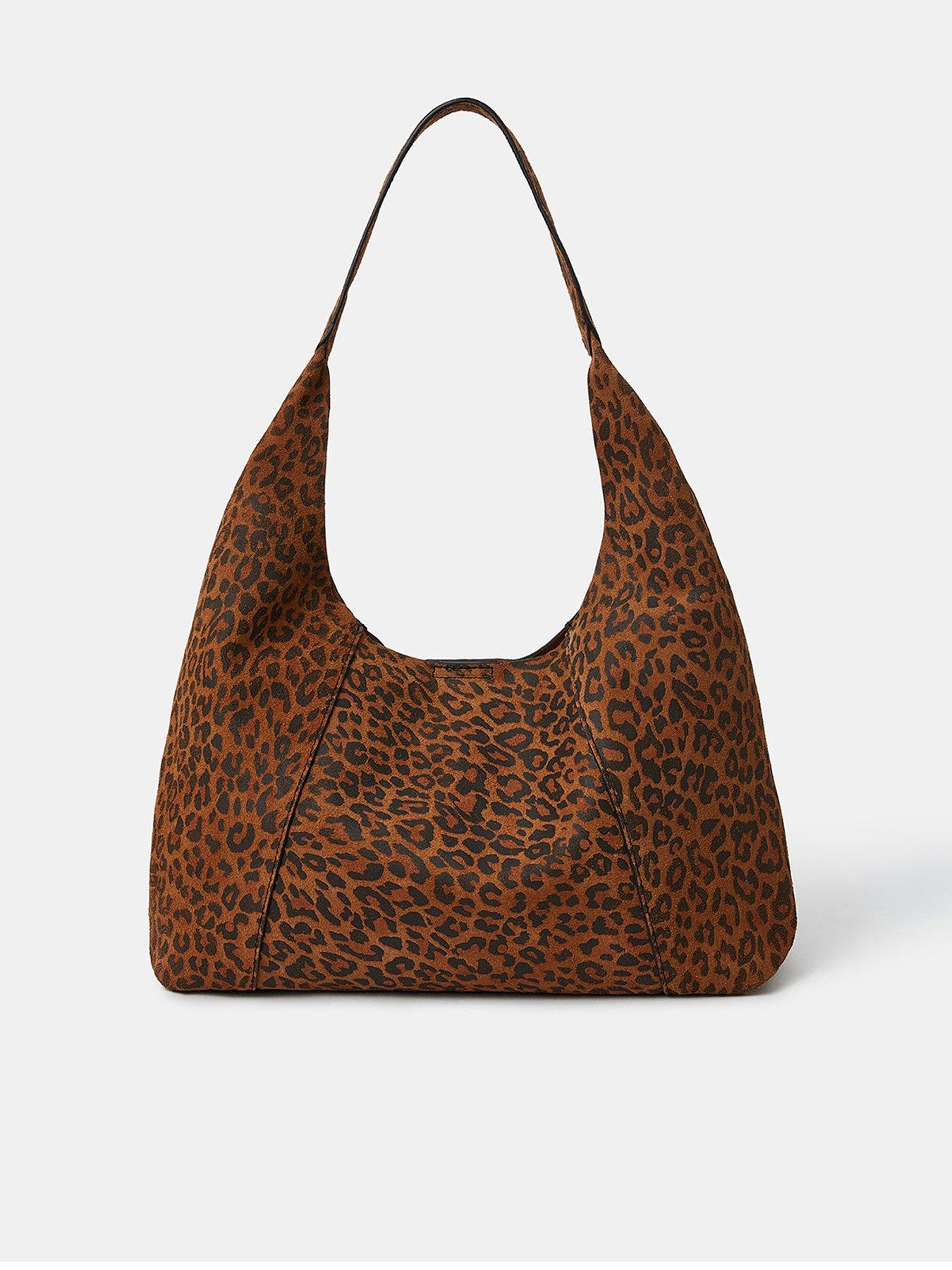 undefined Animal Suede Shoulder - Leopard - Multi